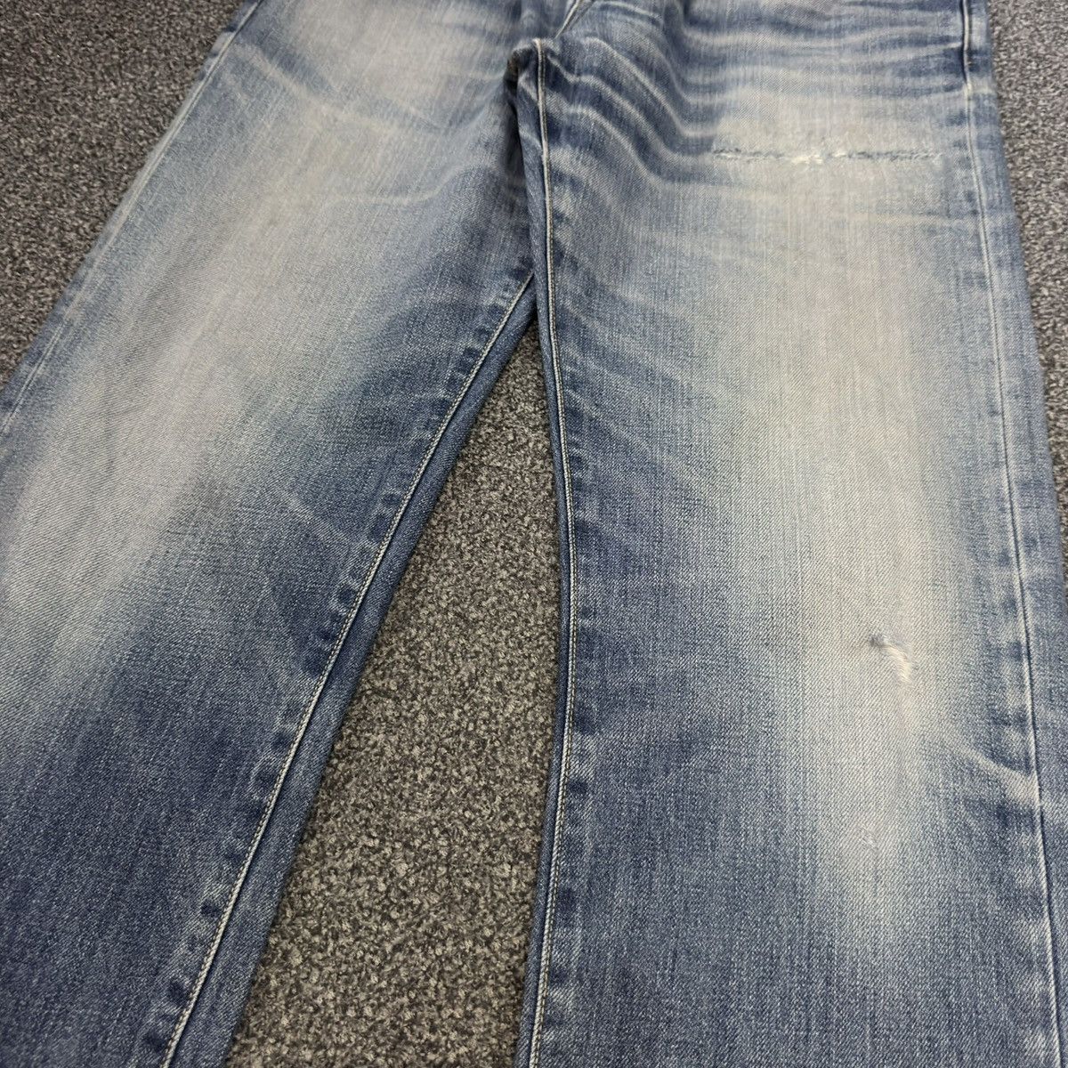 Undercover × Uniqlo Archives 🇯🇵 Vintage y2k Uniqlo UJ Faded Whisker Washed Denim Size US 34 / EU 50 - 5 Thumbnail