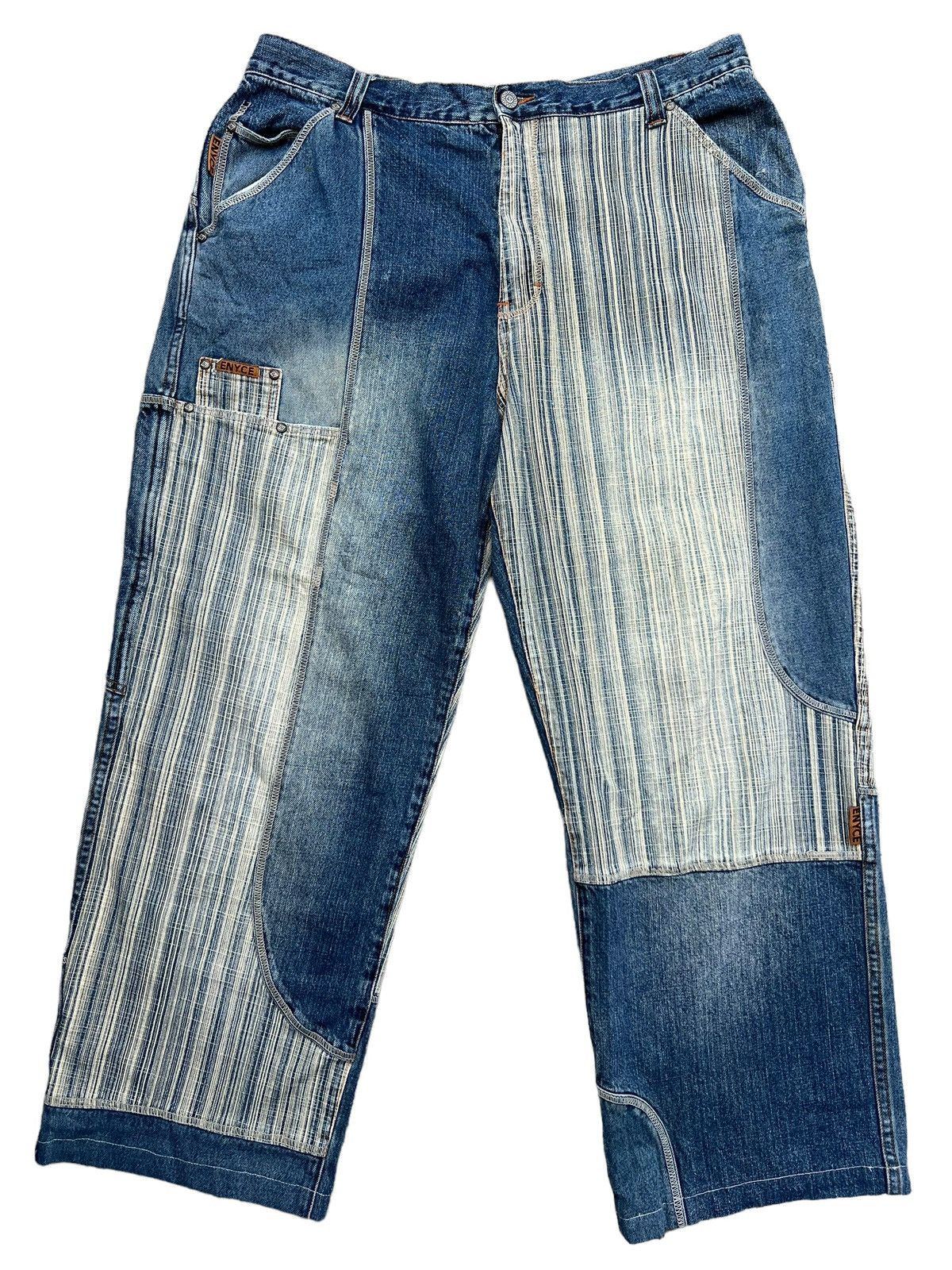 JNCO Enyce Y2K Multipocket Wide Baggy Denim Jeans 37 Size US 37 - 3 Thumbnail