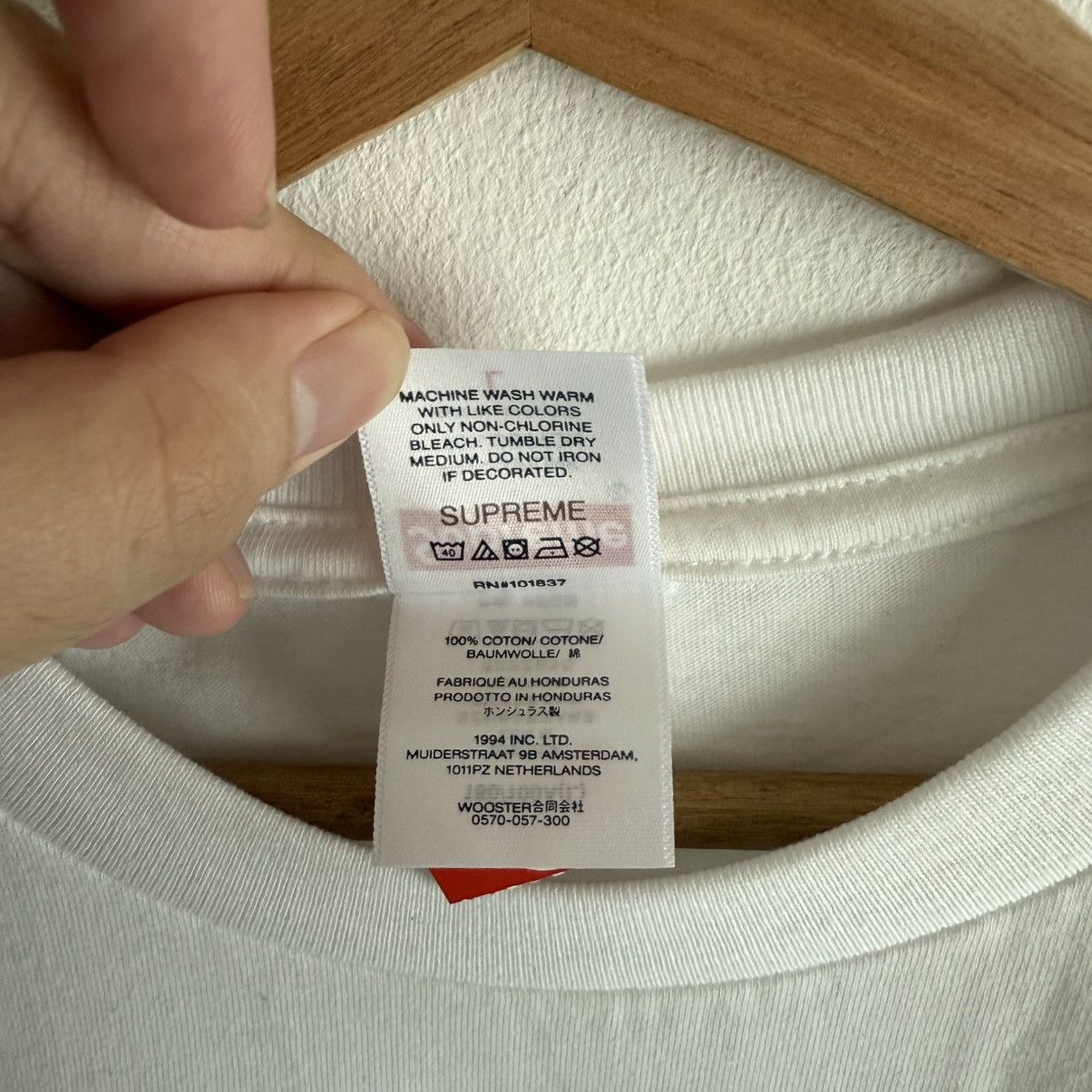 Supreme Supreme Aphex Twin Ambient Works Tee White Spring 25 Size US L / EU 52-54 / 3 - 7 Thumbnail