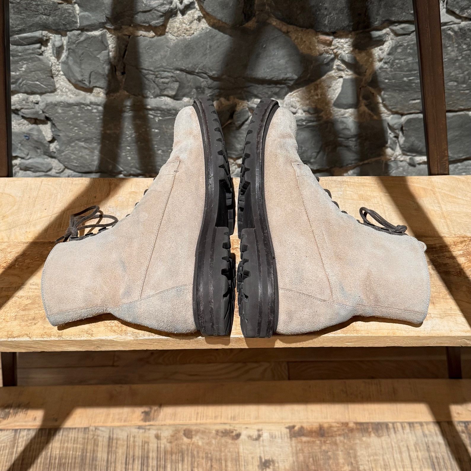 Brunello Cucinelli Brunello Cucinelli Beige Suede Lace-up Hiking Boots Size US 11 / EU 44 - 9 Thumbnail