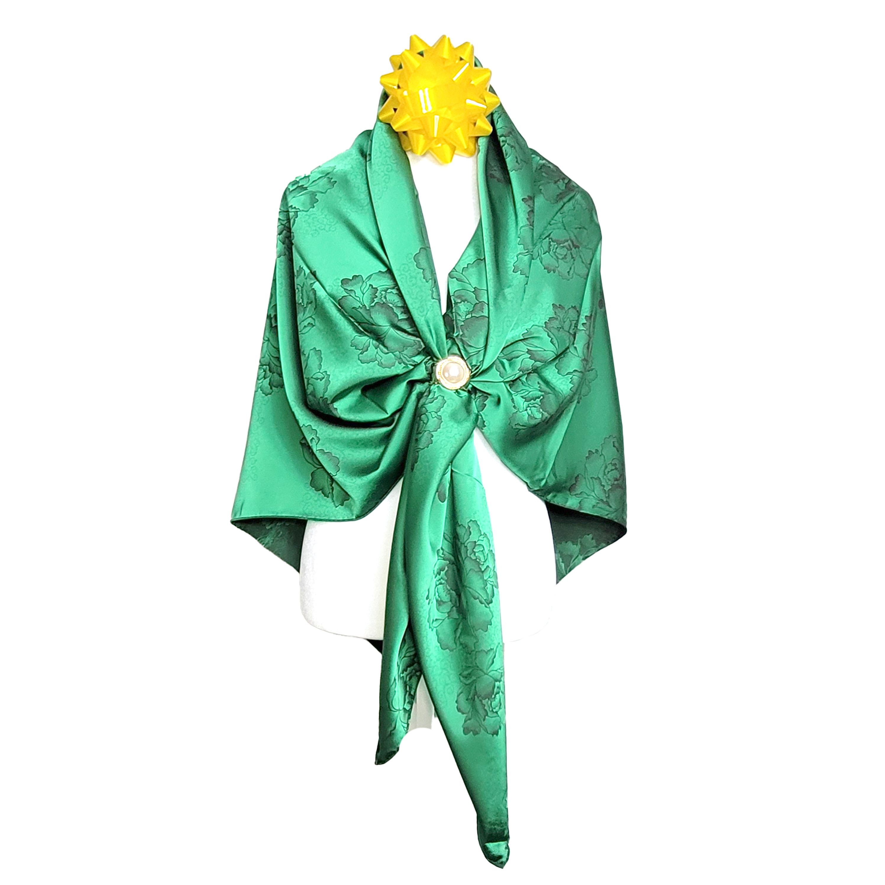 Other NWT Double-Sided Silk Scarf 52"x52" Large Square Wrap 3004 Size ONE SIZE - 5 Thumbnail