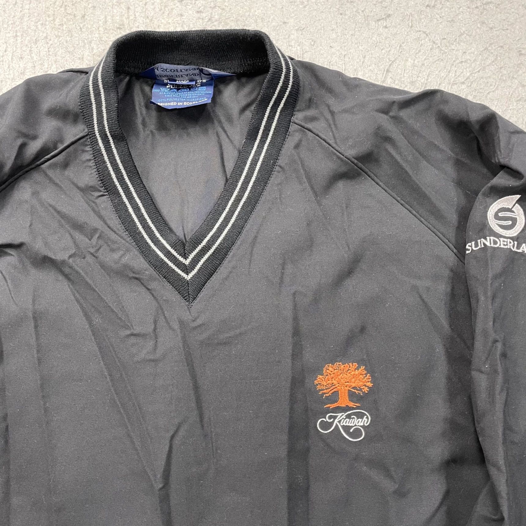 Vintage VINTAGE Kiawah Ocean Course Golf Jacket Mens XL Black Microfiber Windbreaker Pullover Size US XL / EU 56 / 4 - 2 Thumbnail