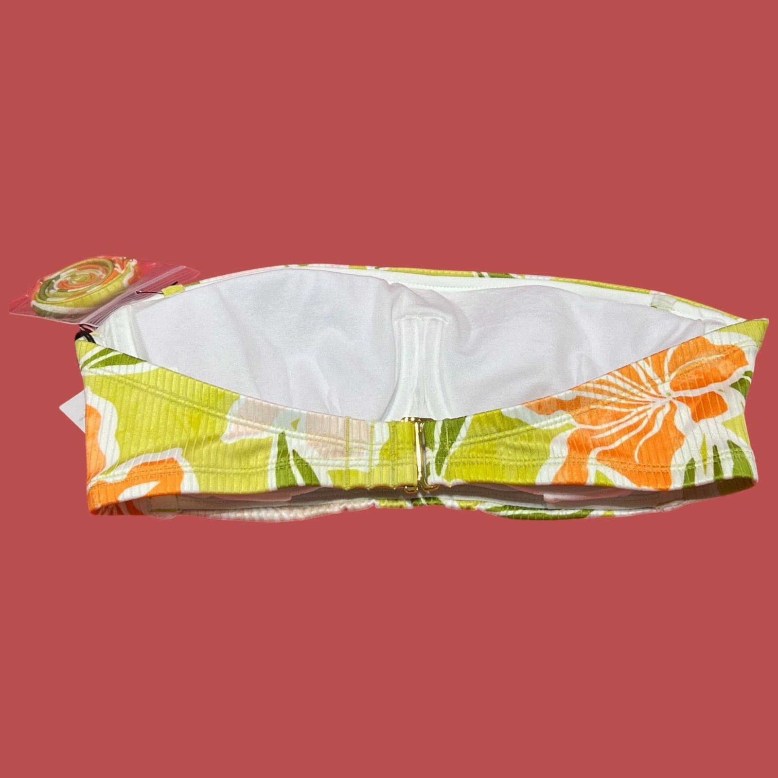 Other Shade & Shore - Women's Ribbed Hidden Underwire Bandeau Biki Size ONE SIZE - 6 Thumbnail