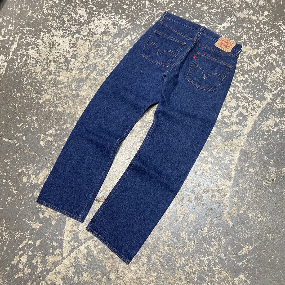 Japanese Brand × Levi's × Vintage Vintage Levi’s 501XX Button Fly Blue Dark Denim Jeans 90s Size US 31 - 2 Thumbnail