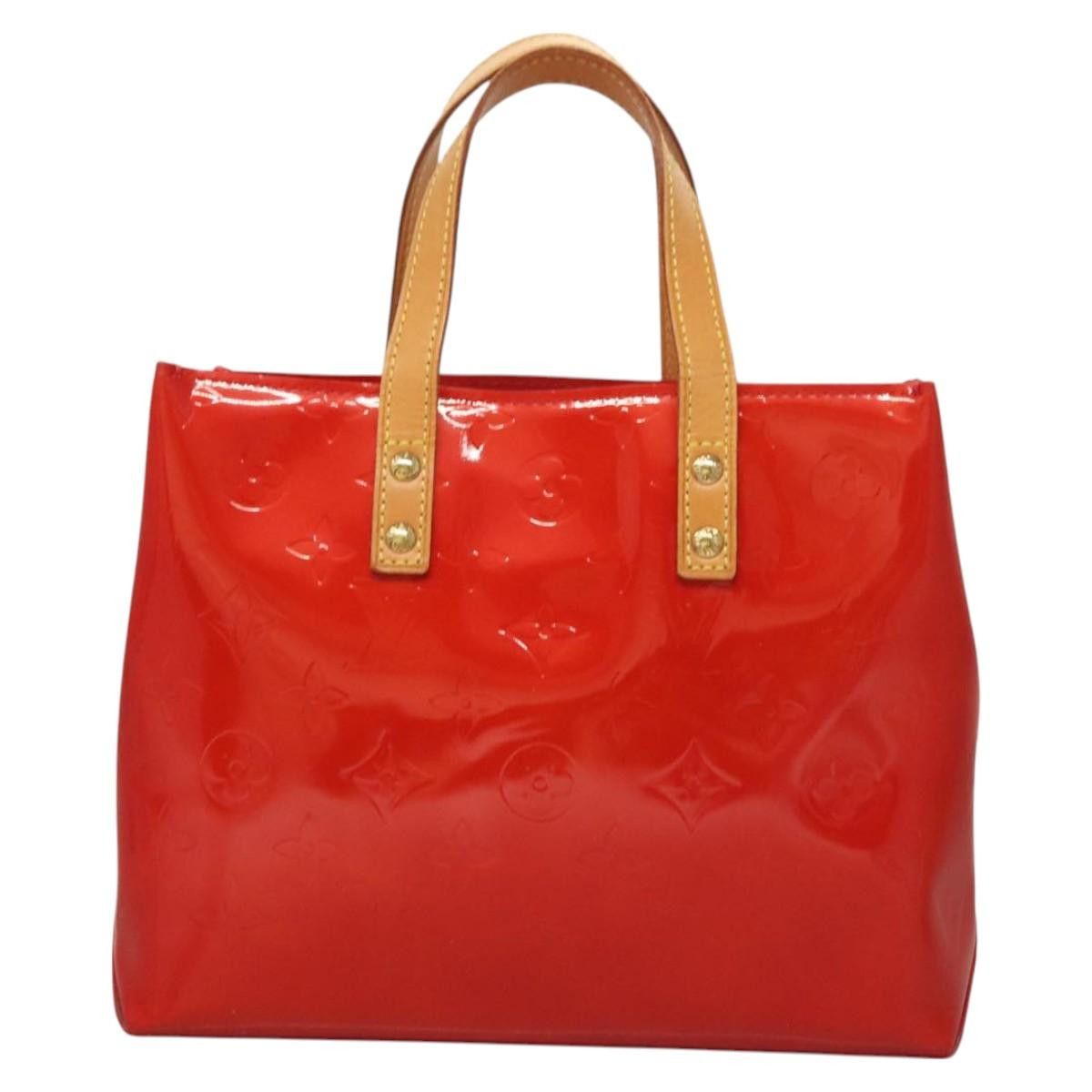 Louis Vuitton LOUIS VUITTON Monogram Vernis Reade PM Hand Bag Red Rouge Size ONE SIZE - 2 Thumbnail