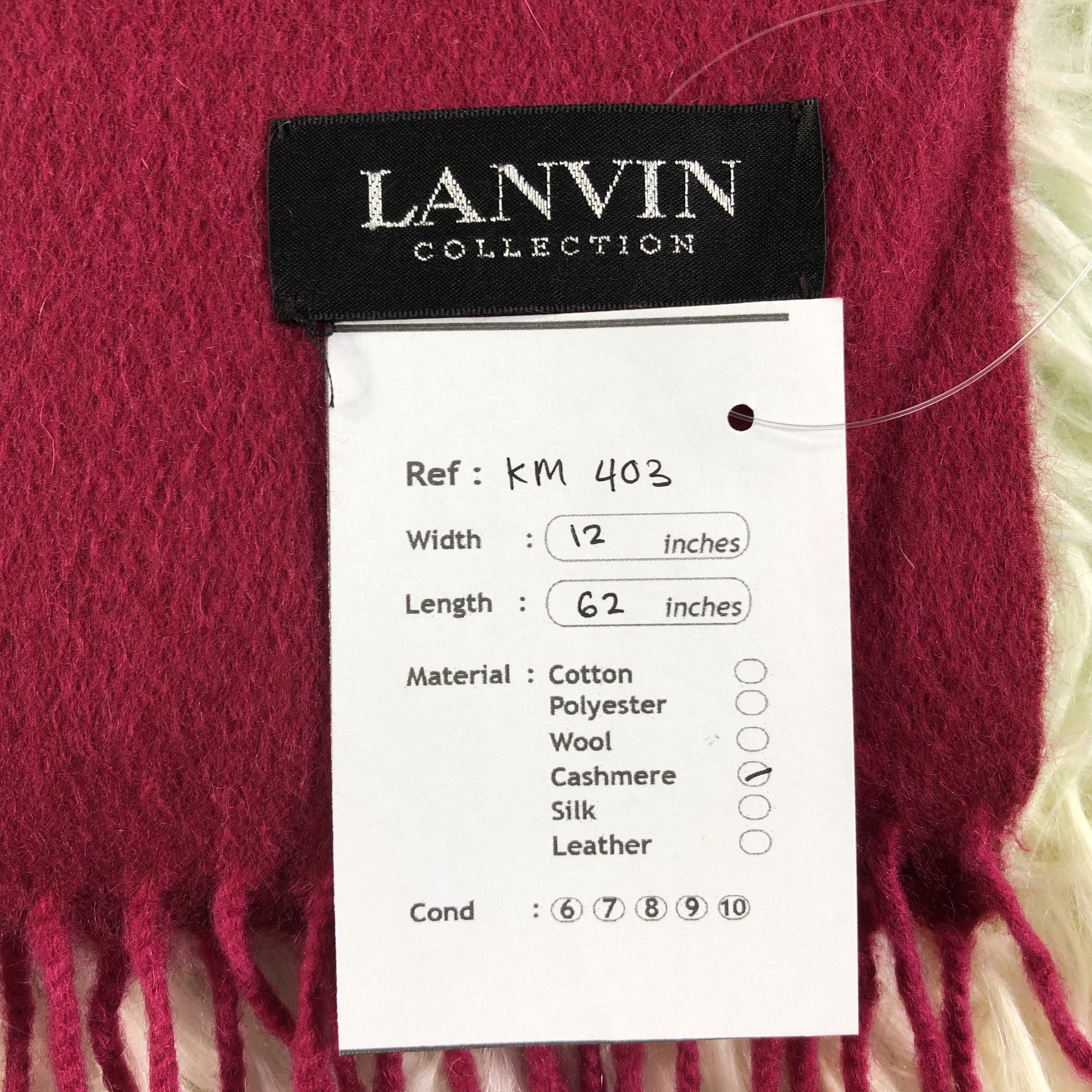 Lanvin Lanvin Scarf / Muffler / Neckwear - KM403 Size ONE SIZE - 5 Thumbnail