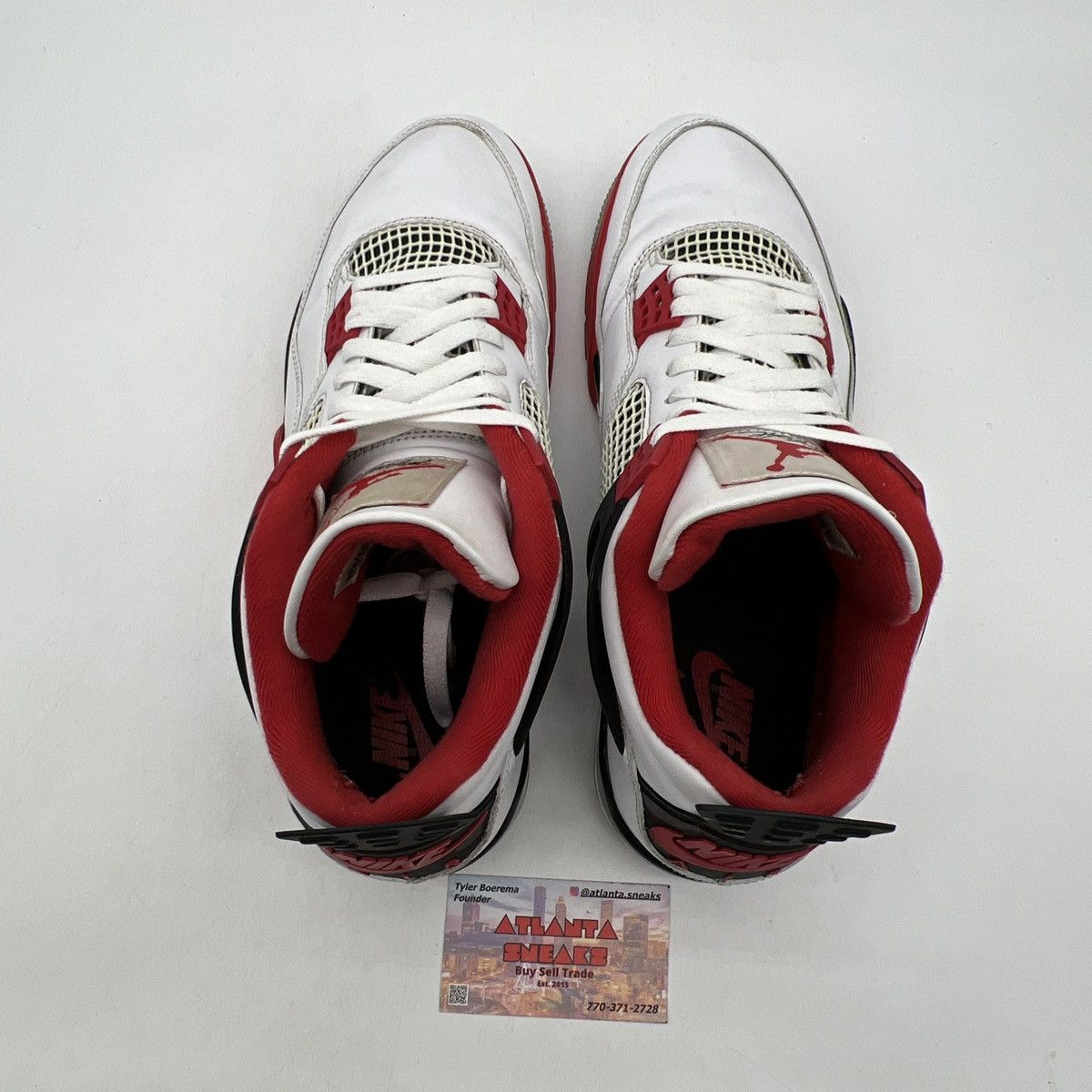 Jordan Brand Air Jordan 4 Fire Red Size US 12 / EU 45 - 6 Thumbnail