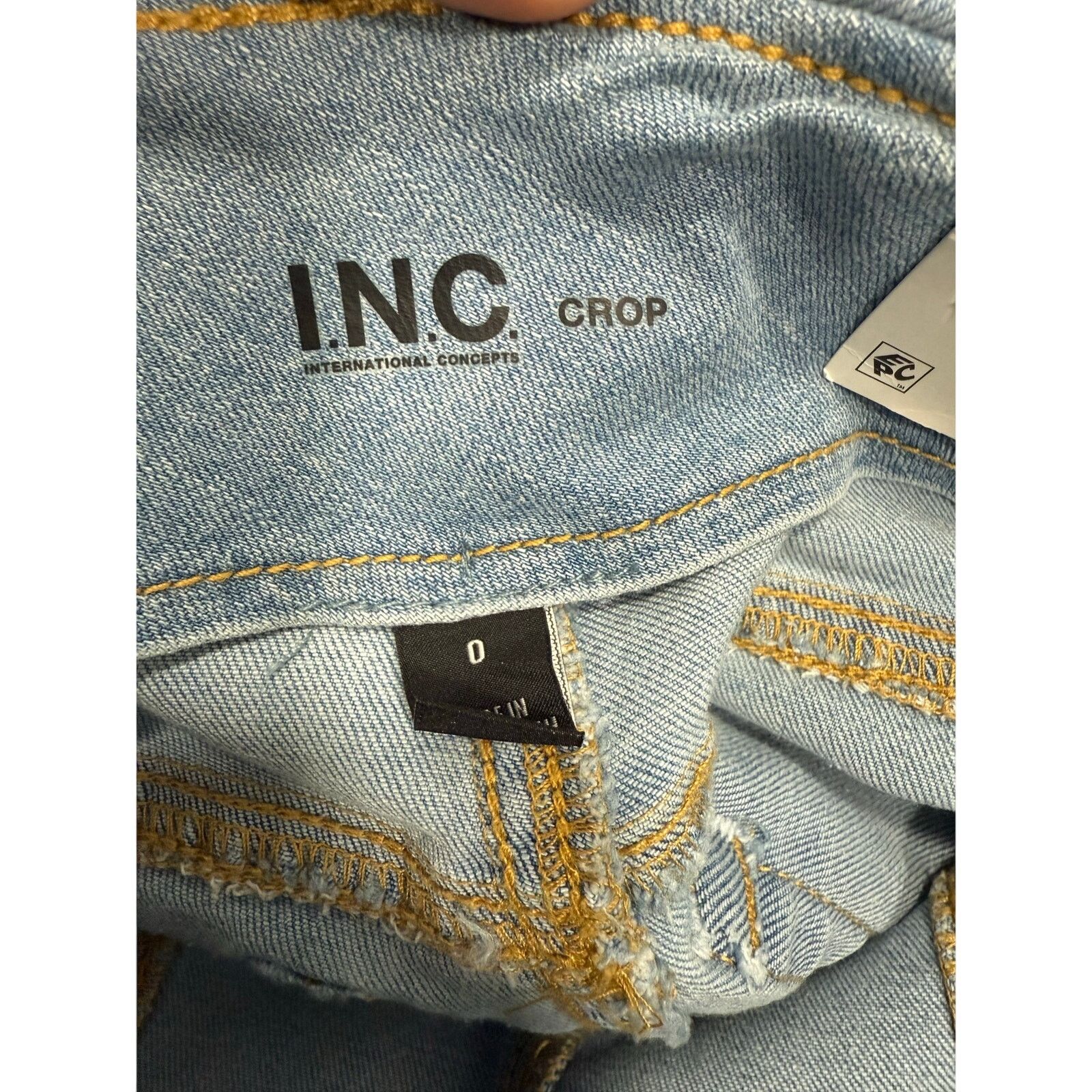 Macys INC International Concepts Women’s Jeans 0 Crop NEW # G635 Size 25" / US 0 / IT 36 - 4 Thumbnail