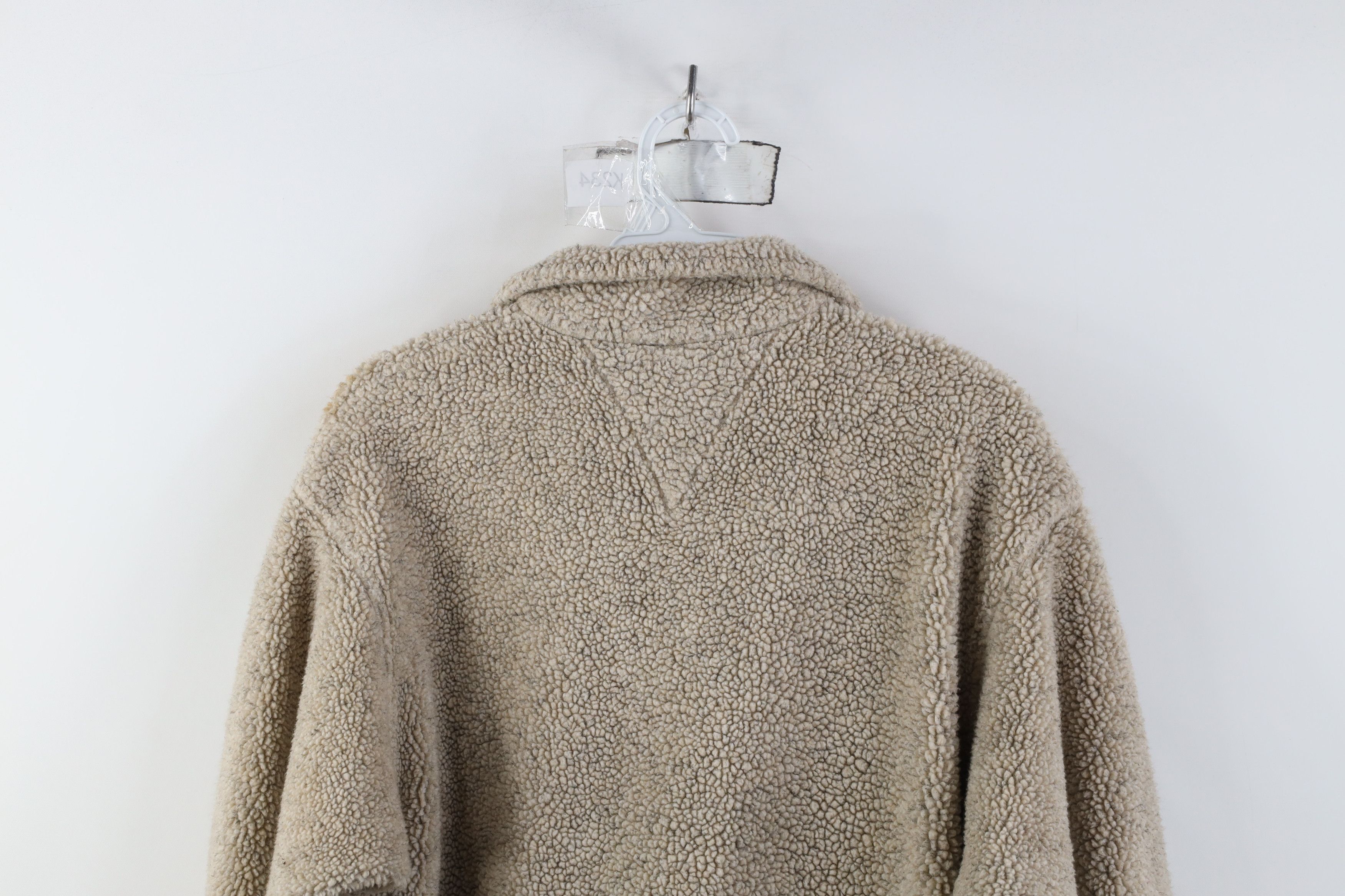 Lands' End Vintage 90s Lands End Half Zip Sweater Oatmeal Brown USA Size M / US 6-8 / IT 42-44 - 13 Thumbnail