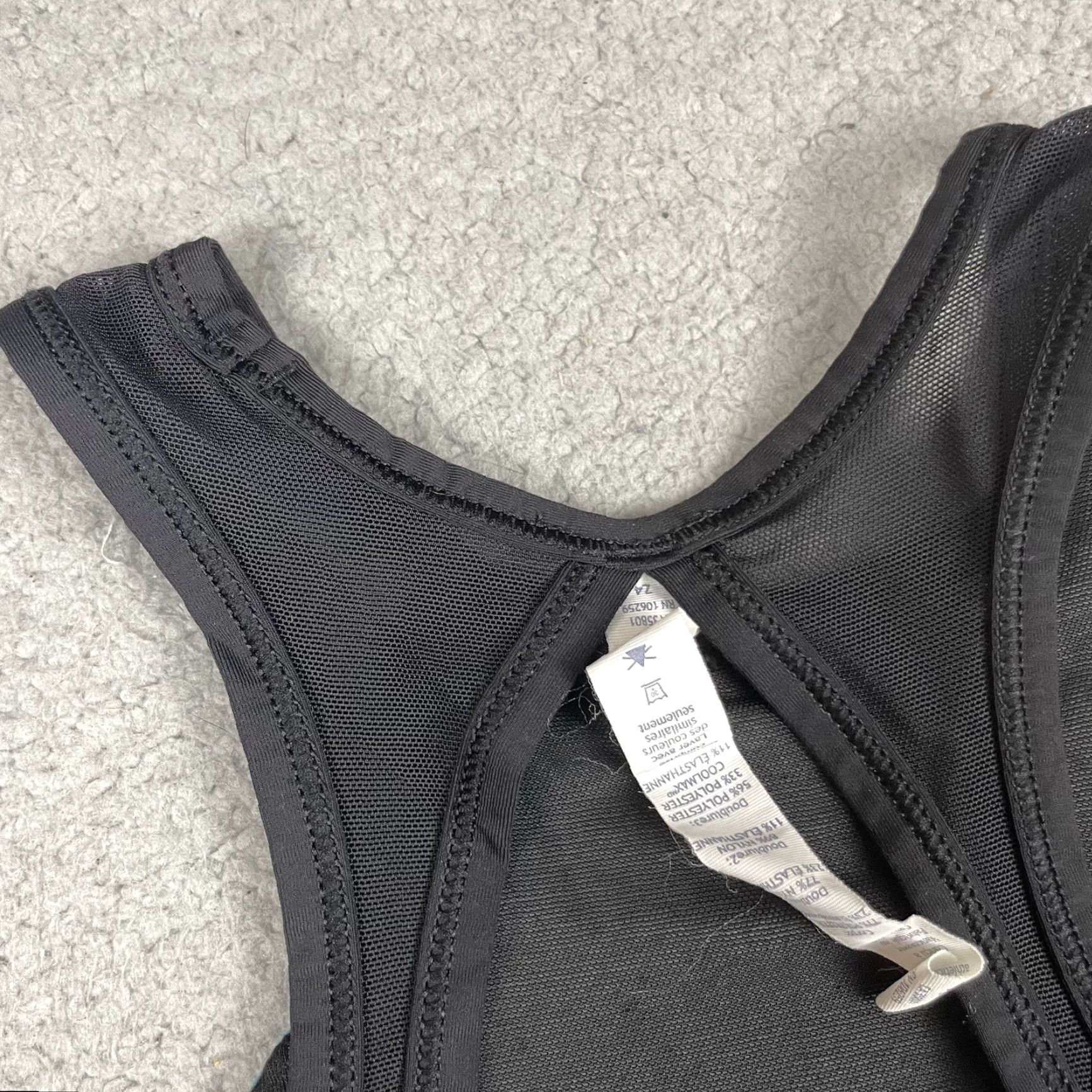 Lululemon VINTAGE Lululemon Sports Bra Womens 2 Green Racerback Sleeveless Compression Lace Run Sports Bra Size ONE SIZE - 6 Thumbnail
