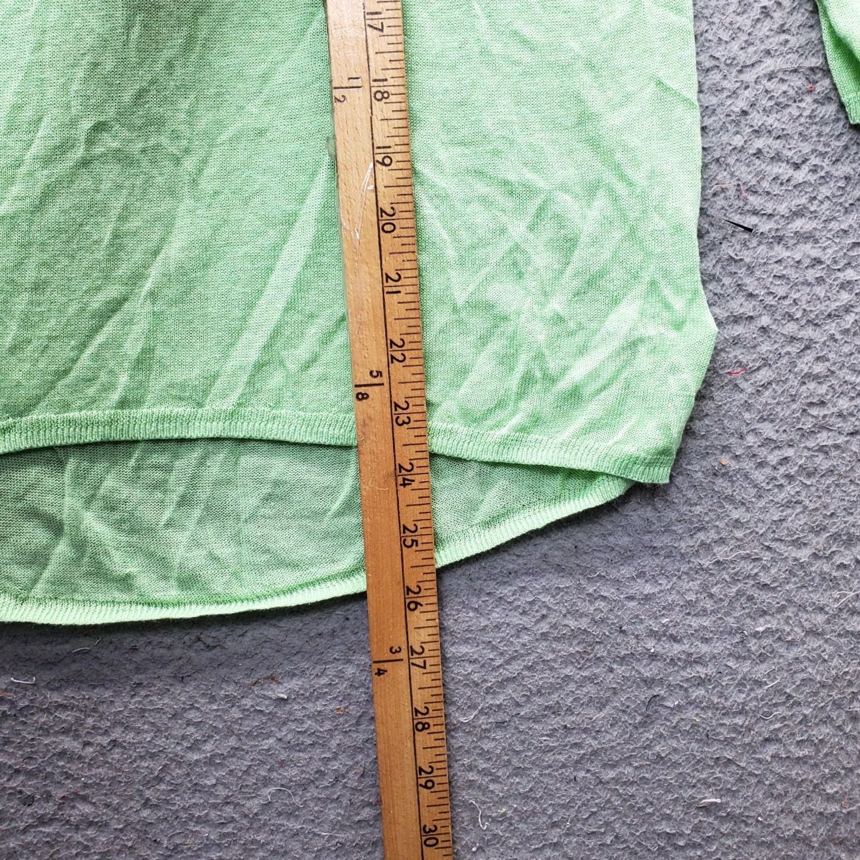 Cynthia Rowley Cynthia Rowley Blouse Womens M Green Linen 3/4 Sleeve Round Neck Back Button Shirt Womens M Green Linen Blouse Size M / US 6-8 / IT 42-44 - 3 Thumbnail