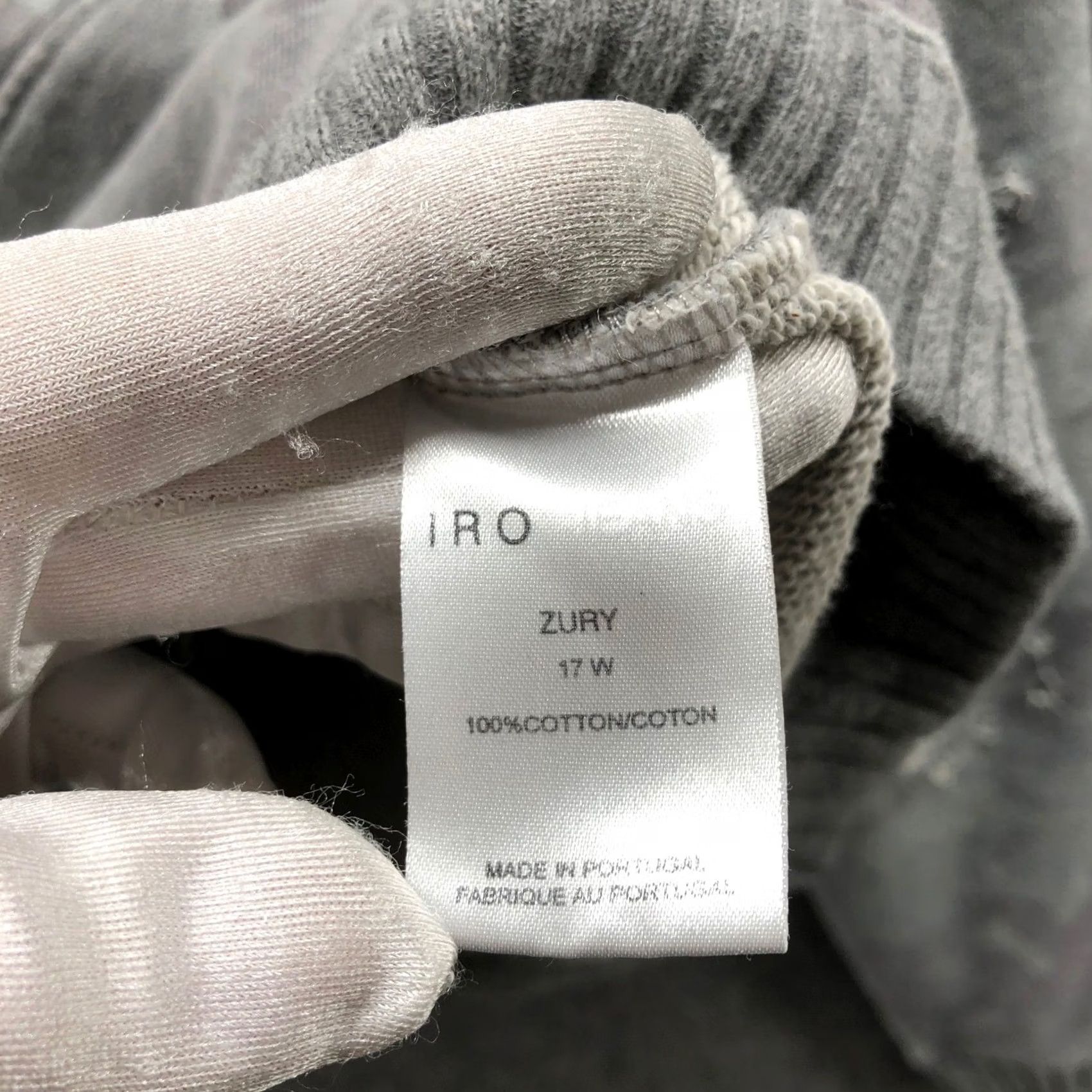 Iro IRO Jeans Hoodie Womens XS Gray Camo Distressed Pullover Relaxed Size XS / US 0-2 / IT 36-38 - 7 Thumbnail