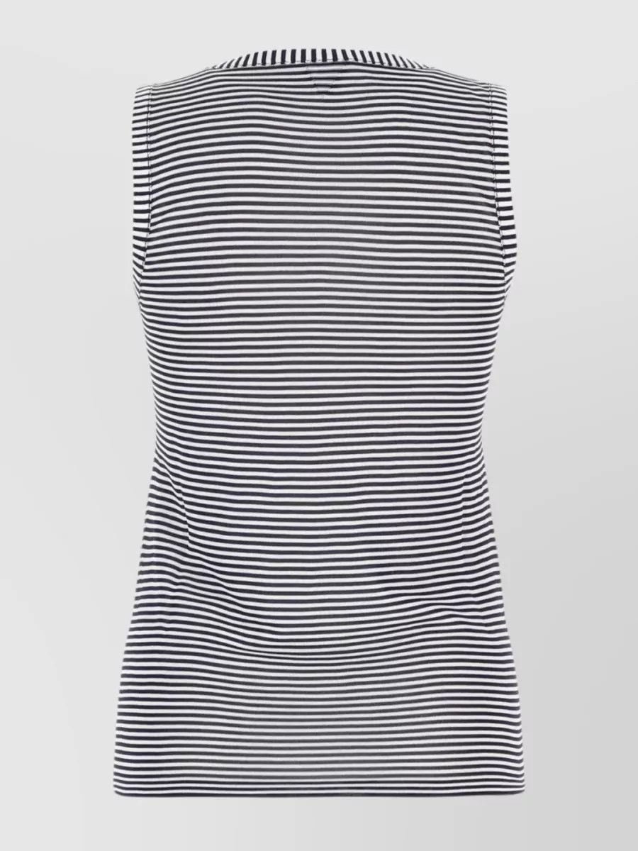 Bottega Veneta o1y0725 Tank Top in Black/White Size M / US 6-8 / IT 42-44 - 2 Thumbnail
