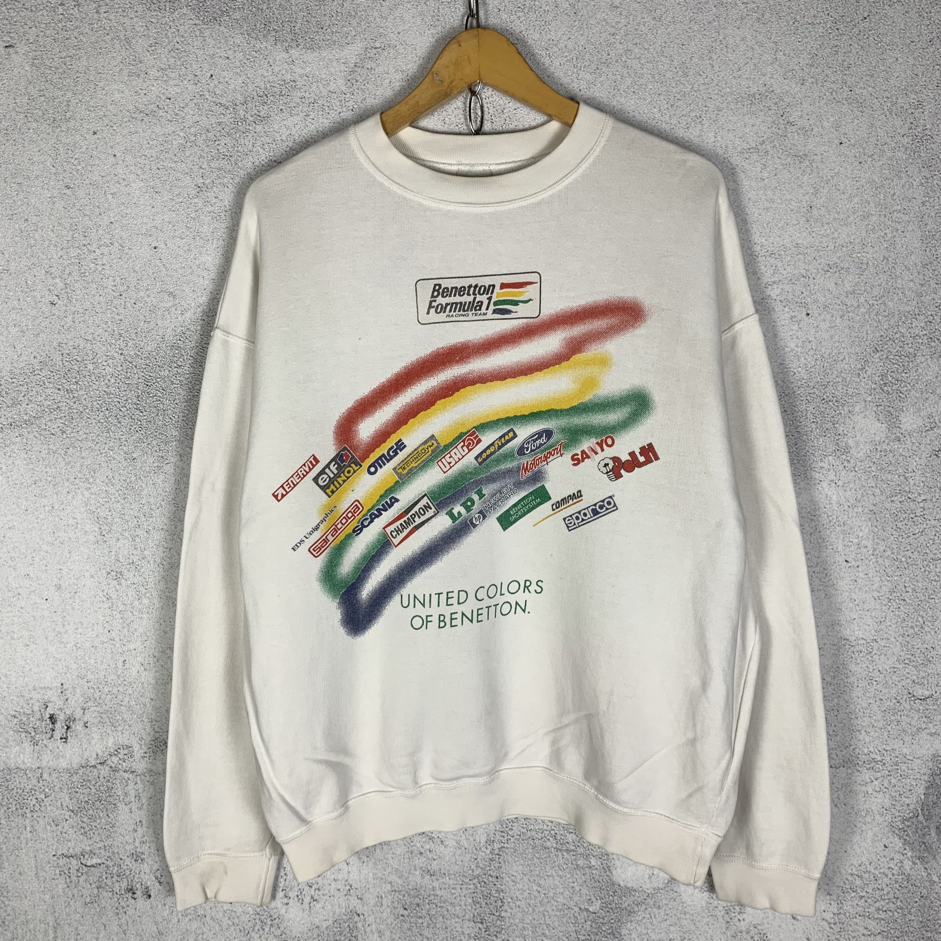 Pull Homme United Colors Of Benetton - Laine Vierge - Coupe Détendue Col Ras Du Cou
