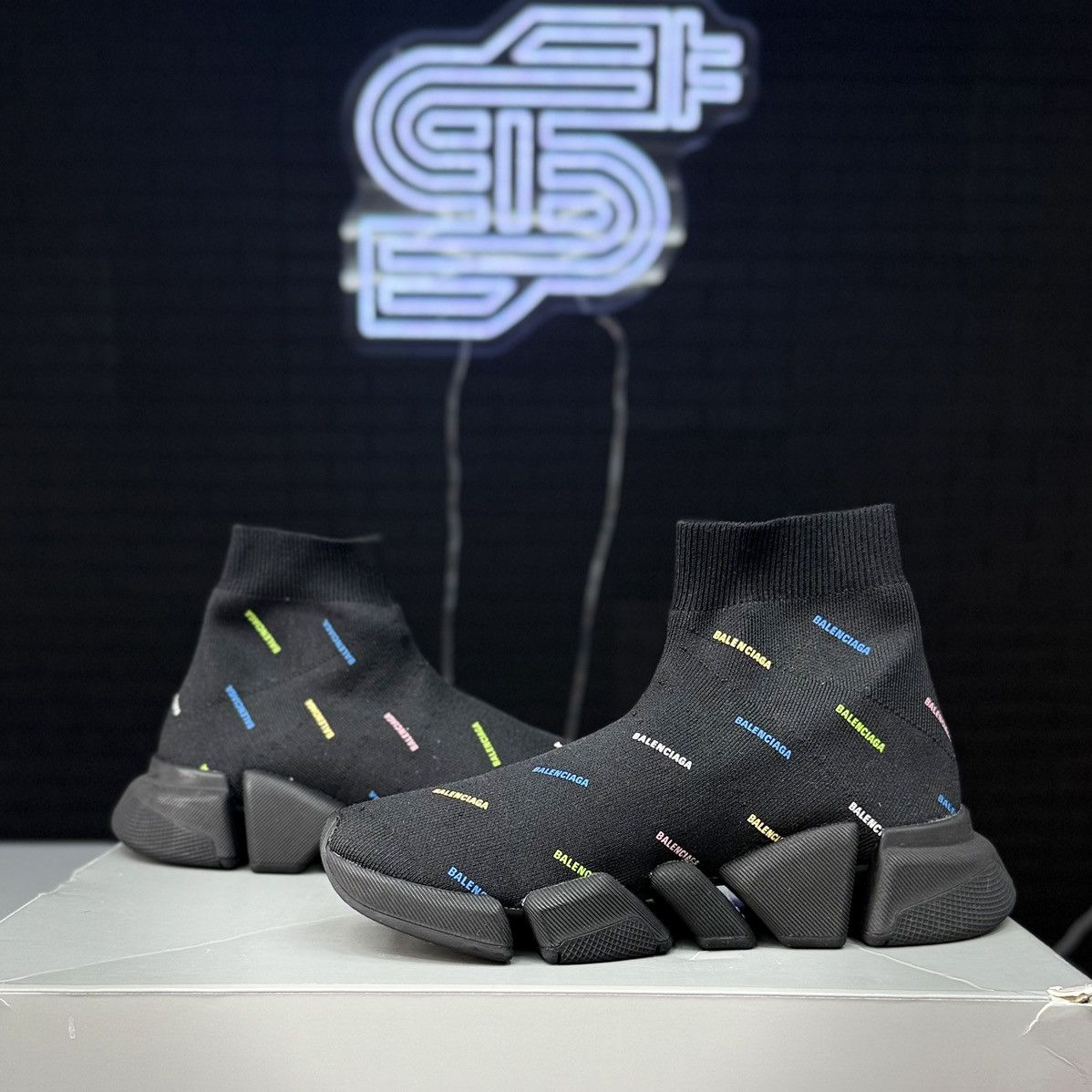Balenciaga Balenciaga Speed Trainer 2.0 Multicolor Size US 5 / IT 35 - 3 Thumbnail