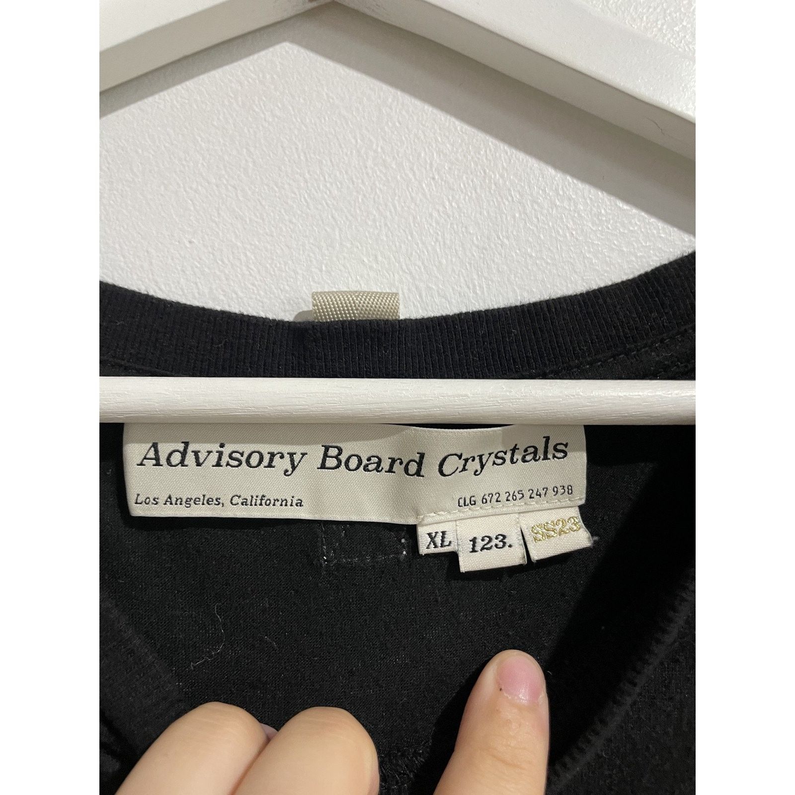 Designer ABC Pocket Logo Black L/S Tee Size XL Preowned Size US XL / EU 56 / 4 - 2 Thumbnail