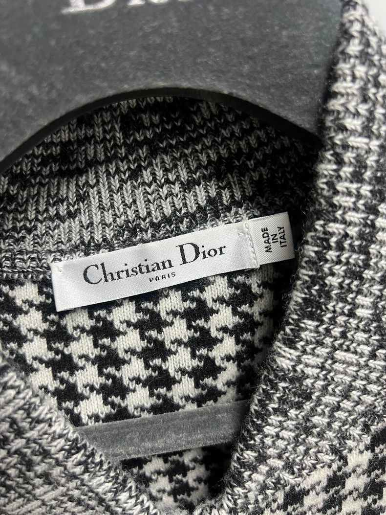 Dior Dior Behind the Logo thousand-bird plaid wool coat 2505-Nex Size XS / US 0-2 / IT 36-38 - 3 Thumbnail