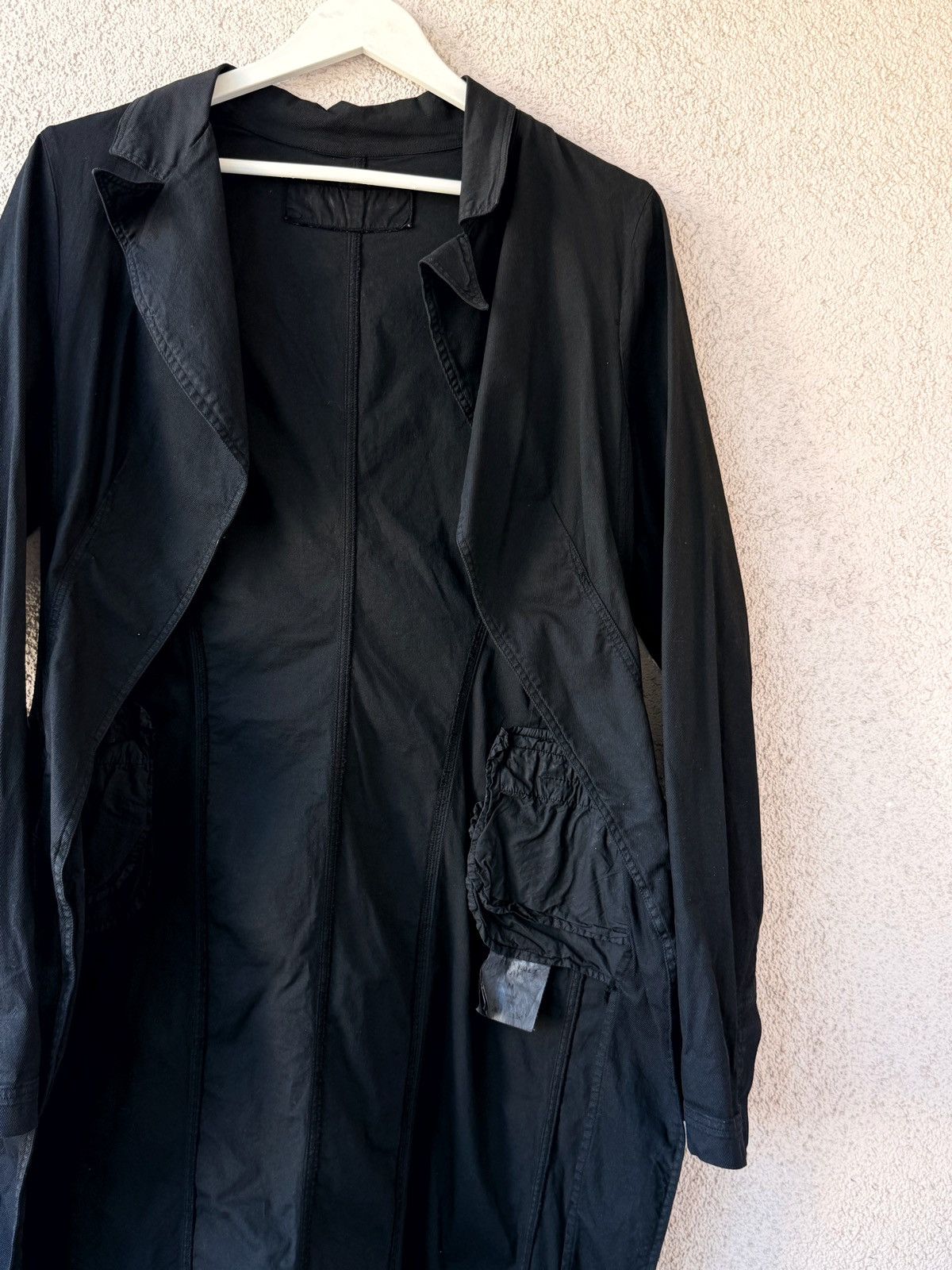 Rundholz Rundholz Womens Light Total Black Coat Elastic Cotton Size M Size M / US 6-8 / IT 42-44 - 3 Thumbnail