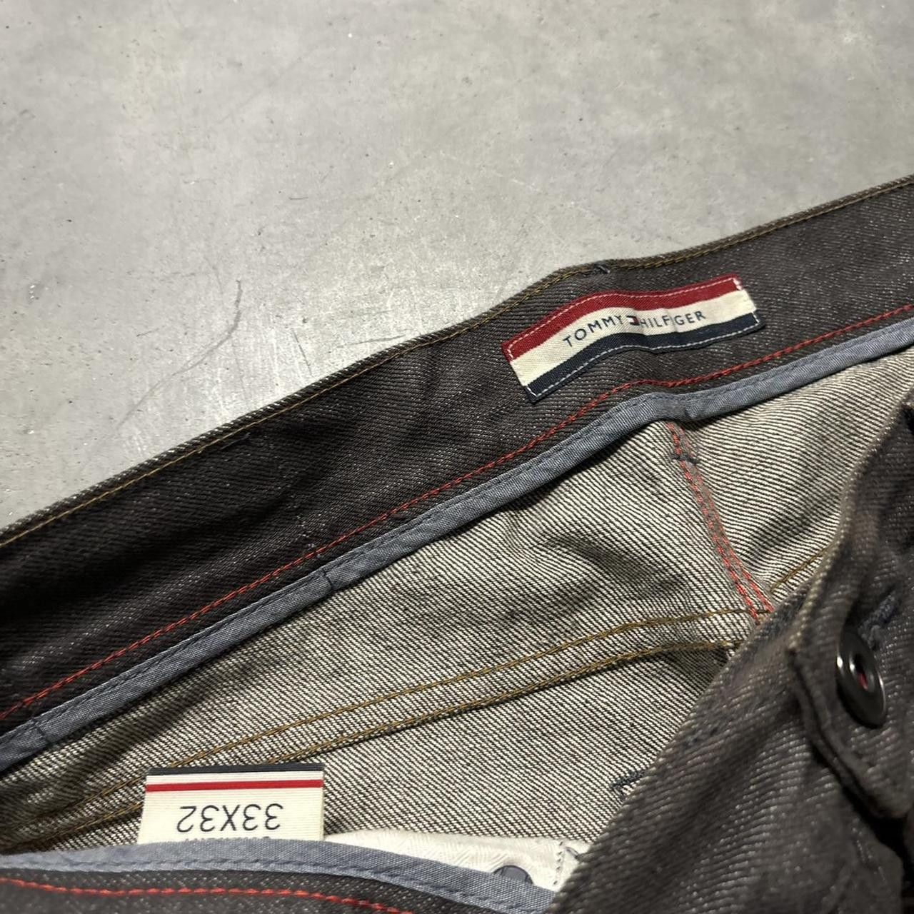 Tommy Hilfiger × Vintage Crazy Vintage Y2K/2000s Grunge Dark Wash Tommy Hilfiger Denim Jeans! Size US 34 / EU 50 - 8 Thumbnail