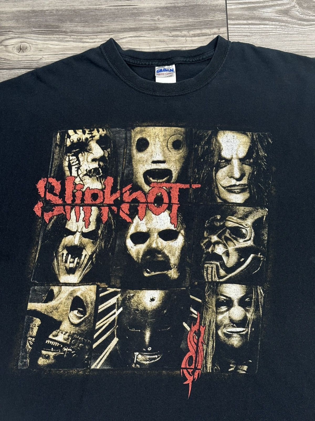 Gildan Vintage Y2K Slipknot Grunge Band T Shirt Size US XL / EU 56 / 4 - 3 Thumbnail