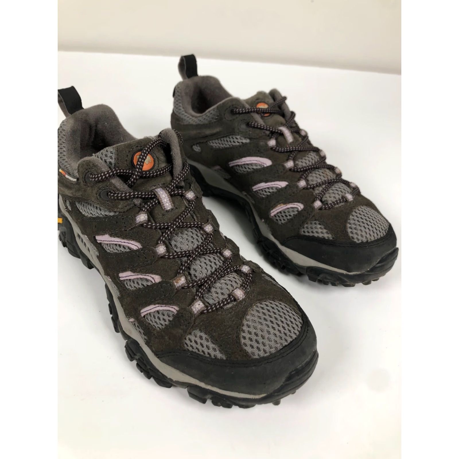 Merrell Merrell Womens Sneaker - All Out Continuum Leather Low Top 9.5 Gray Vibram Sole Hiking Shoes Size US 10 / IT 40 - 4 Thumbnail