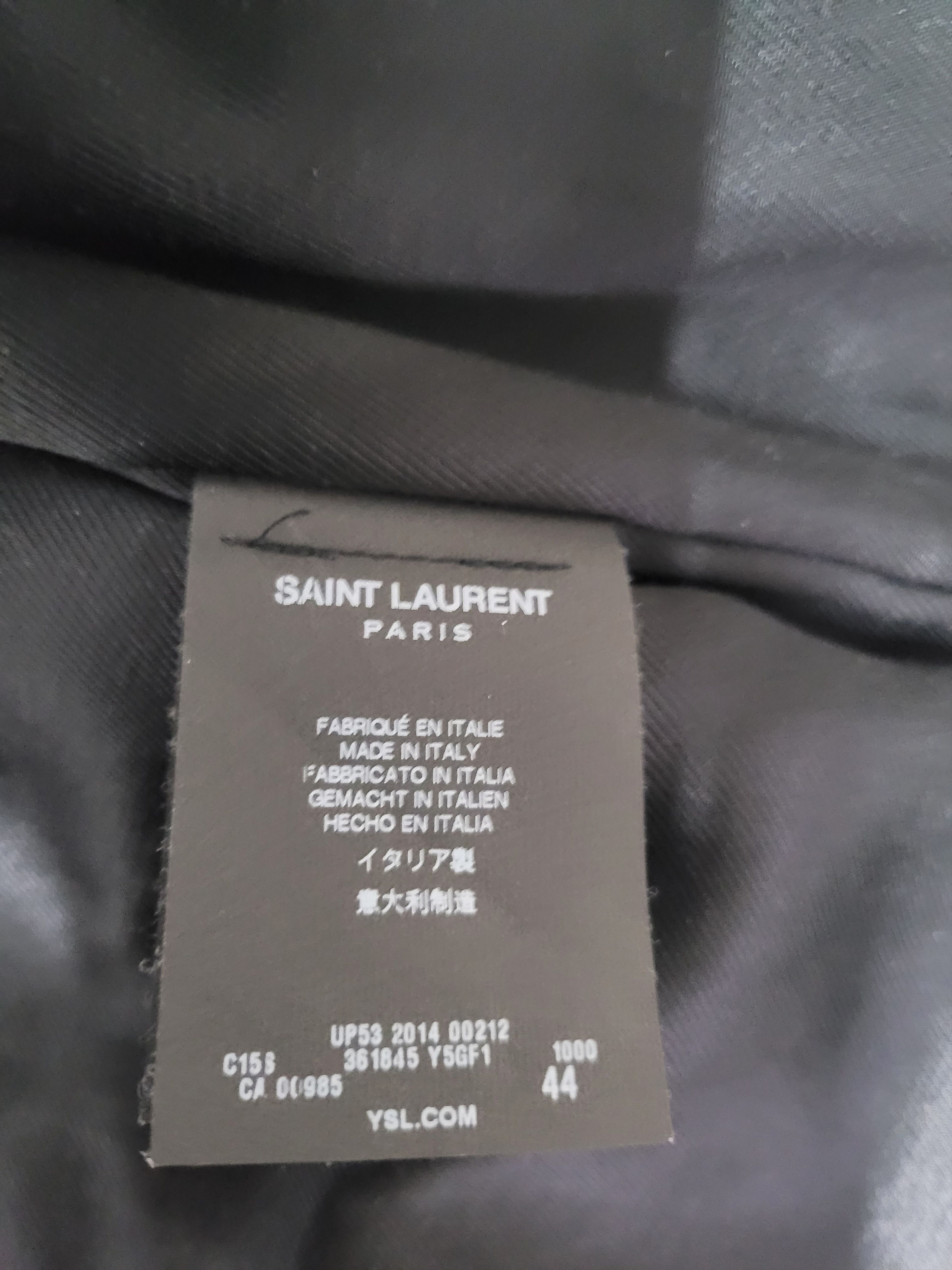 Saint Laurent Paris Cafe Racer Jacket Size US S / EU 44-46 / 1 - 6 Thumbnail