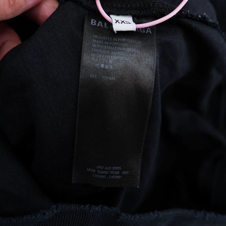 Balenciaga Balenciaga Black Worn Ripped Hoodie Size US XXS / EU 40 - 2 Thumbnail