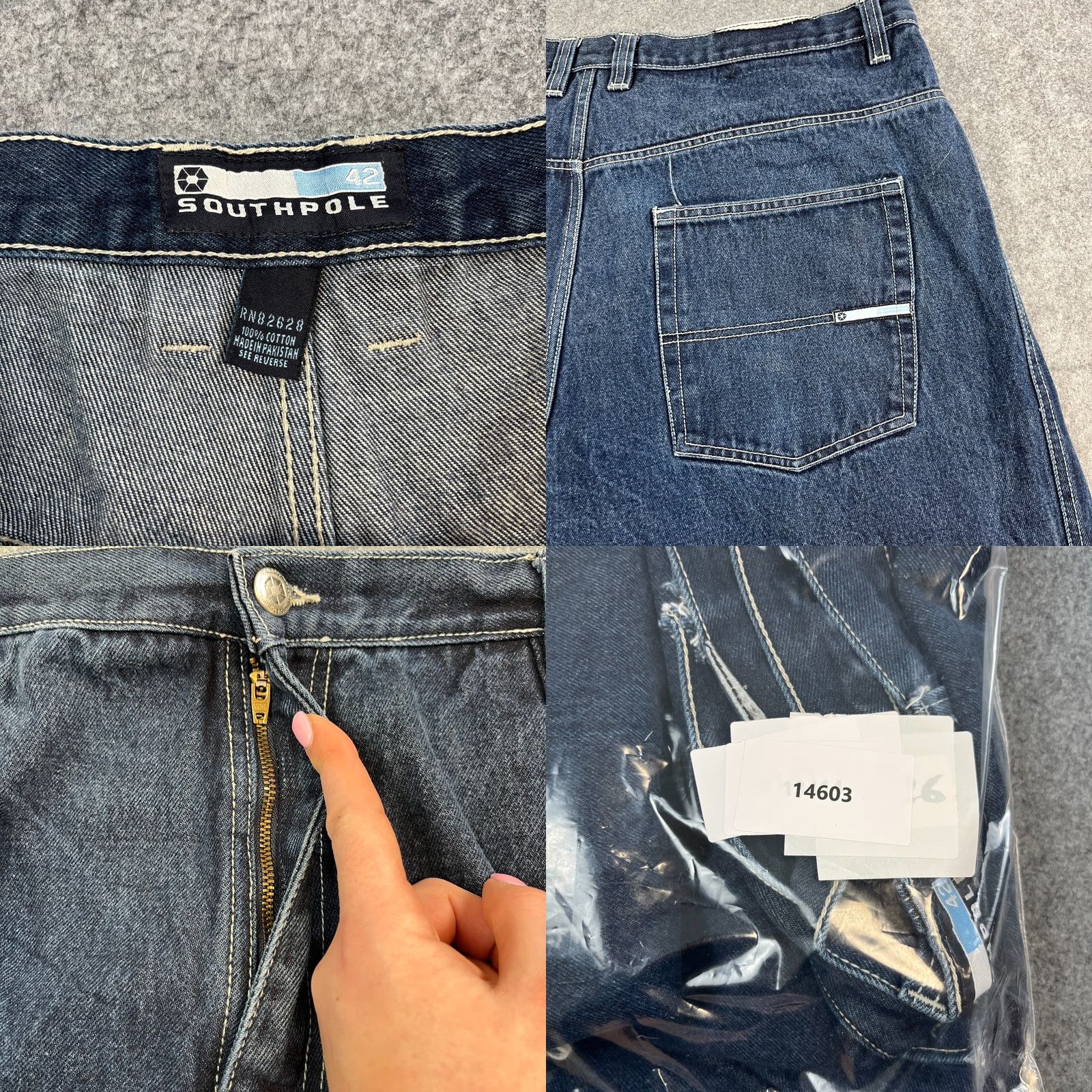 Southpole VINTAGE Southpole Mens Denim Shorts Bermuda Denim 90s Y2K Grunge Hiphop Blue VTG 90s Mens Shorts W40 Waist 40 Casual Knit Bermuda Size US 40 / EU 56 - 8 Thumbnail