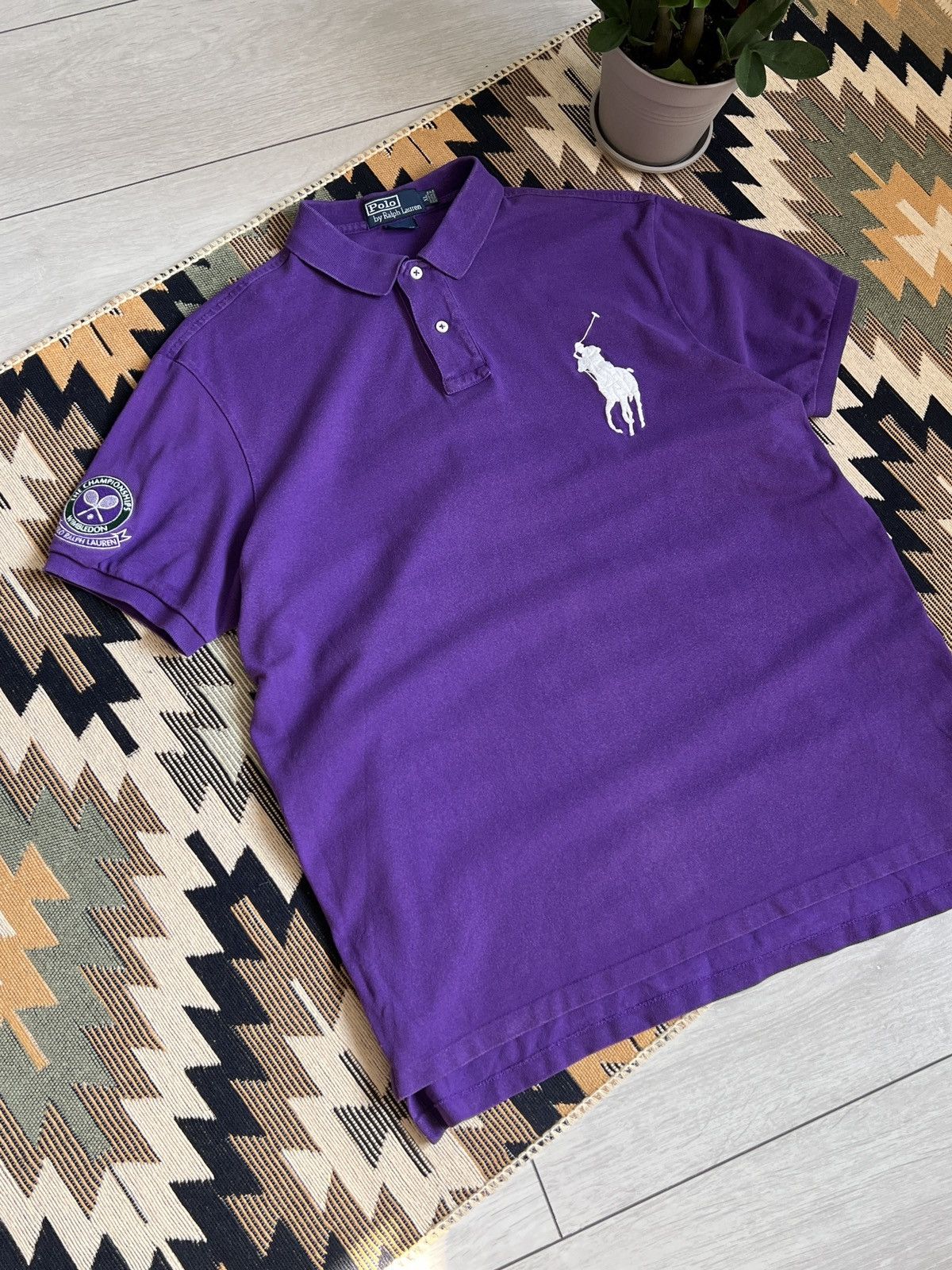 Vintage Vintage Polo Ralph Lauren Wimbledon T-shirt Size US XL / EU 56 / 4 - 4 Thumbnail