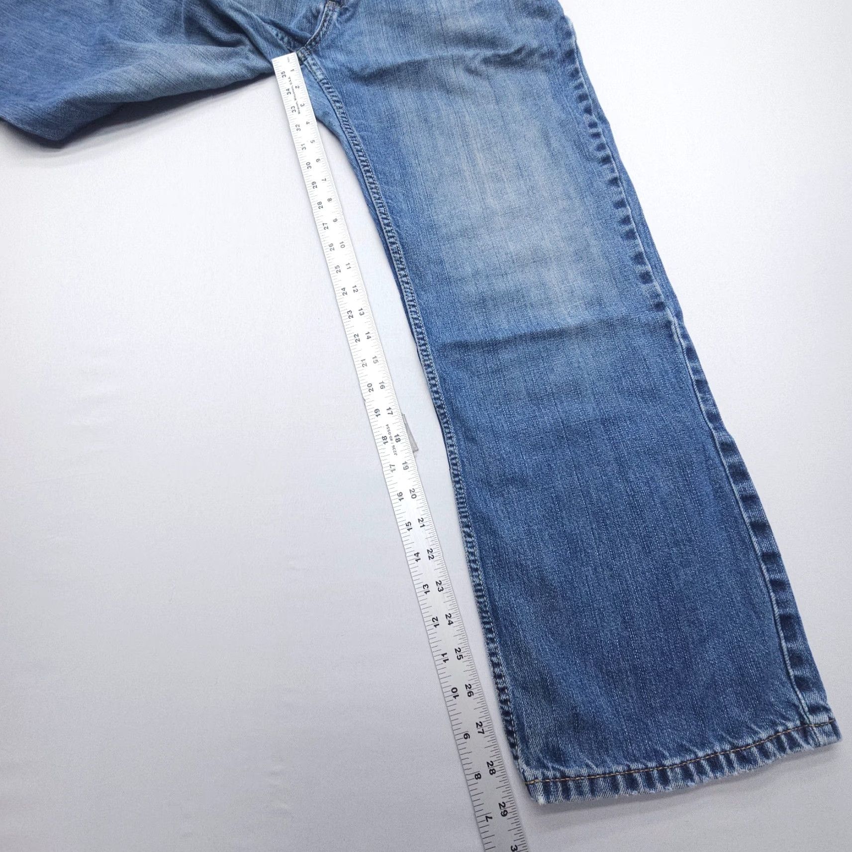 Old Navy VINTAGE Old Navy Jeans Mens 34x32 Straight 5-Pocket Denim Dark Blue Dark Fade 34 in Regular Rise Mid Mens Jeans Size US 34 / EU 50 - 6 Thumbnail