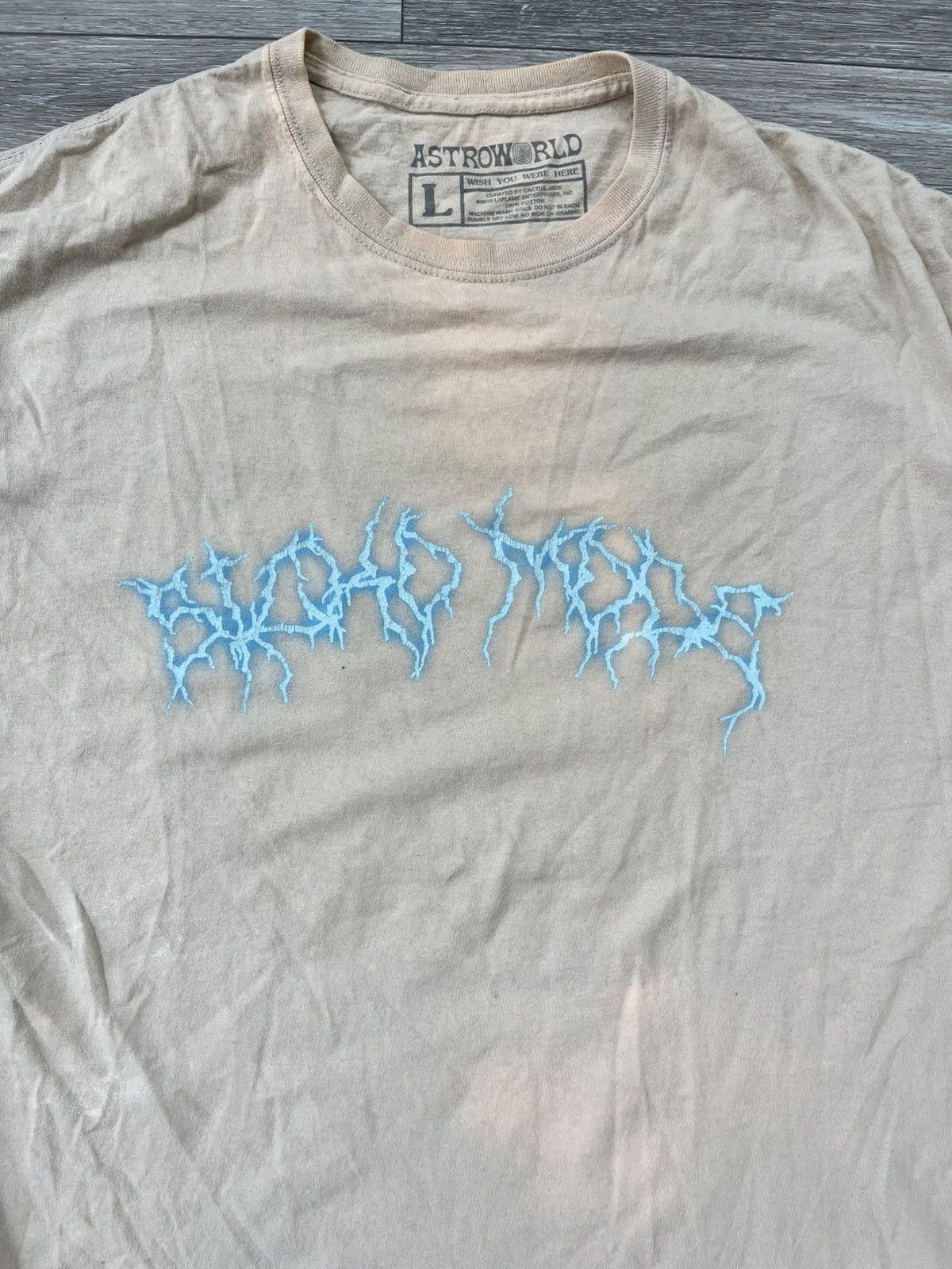 Travis Scott Travis Scott Sicko Mode Lightning Astroworld Tour T-Shirt Size US L / EU 52-54 / 3 - 4 Thumbnail