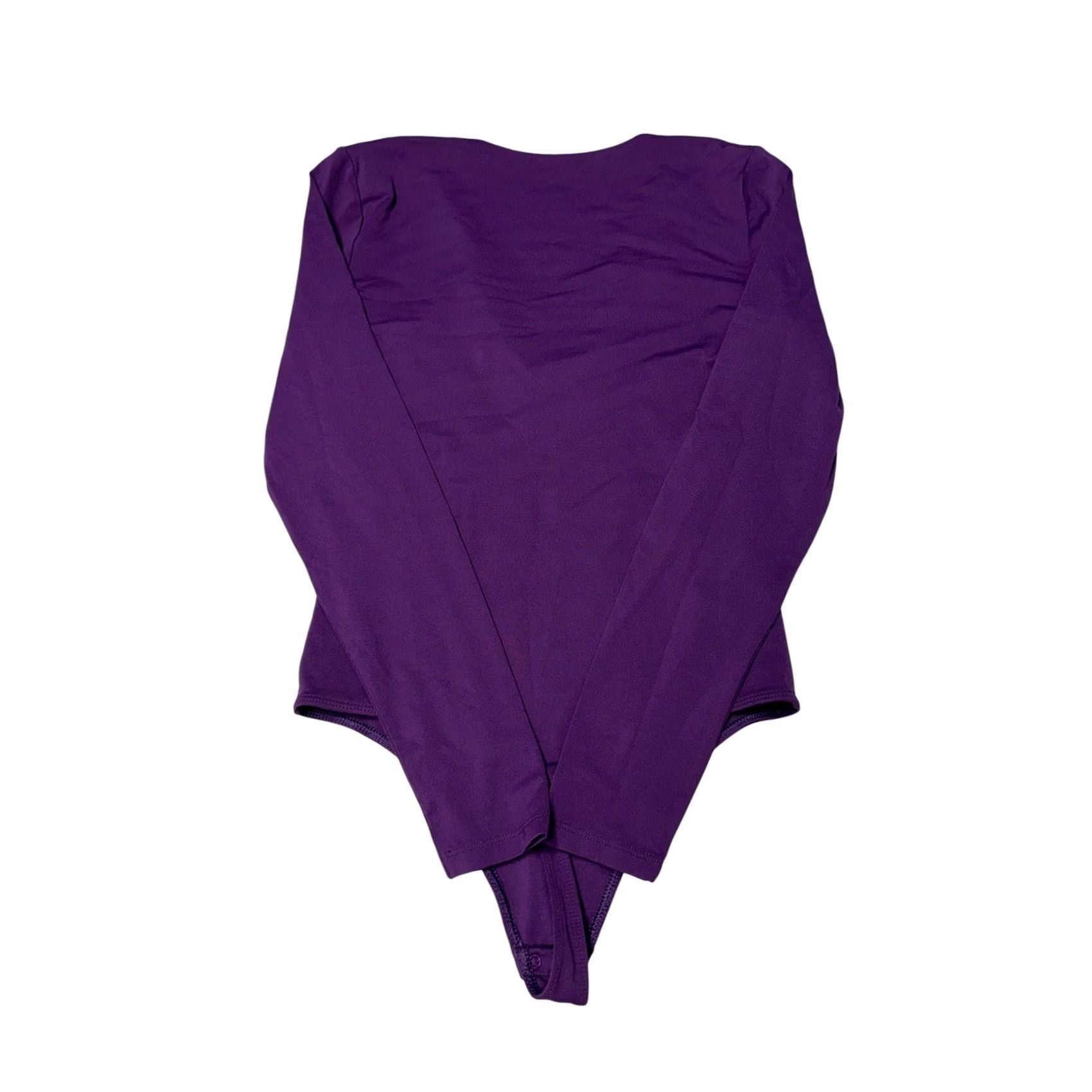Vintage Babaton Purple Deep V-Neck Long Sleeve Bodysuit Womens M Size M / US 6-8 / IT 42-44 - 4 Thumbnail