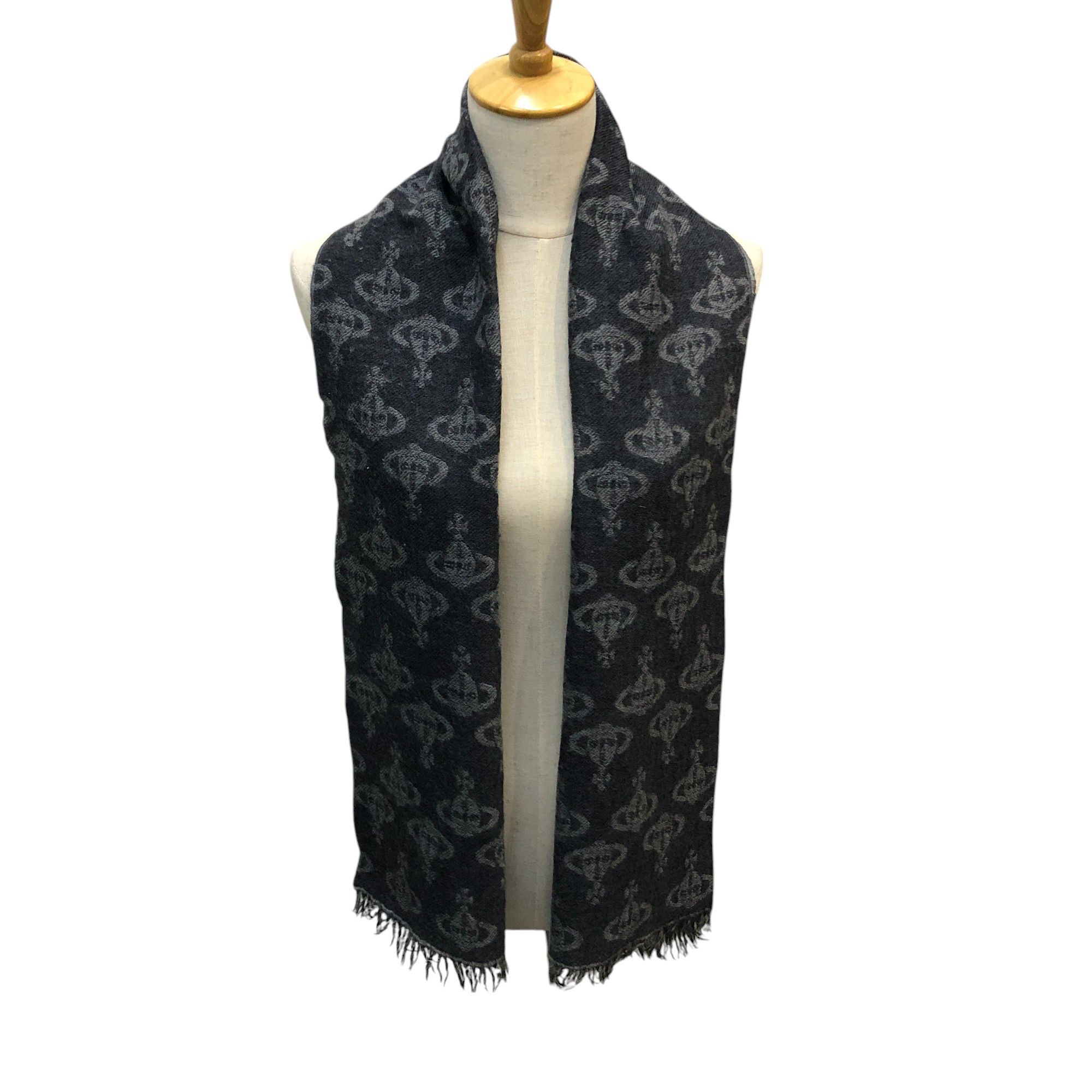 Vivienne Westwood Vivienne Westwood Orbs Wool Scarf Muffler V2943 Size ONE SIZE - 1 Thumbnail