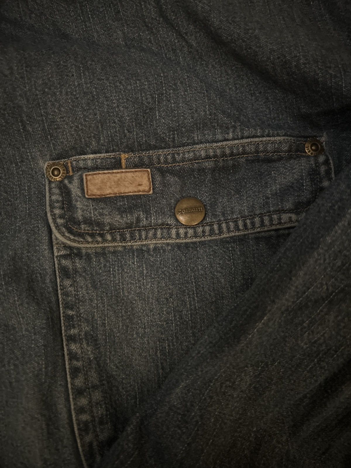 Carhartt Size/L vintage carhartt Denim jacket Size US L / EU 52-54 / 3 - 3 Thumbnail