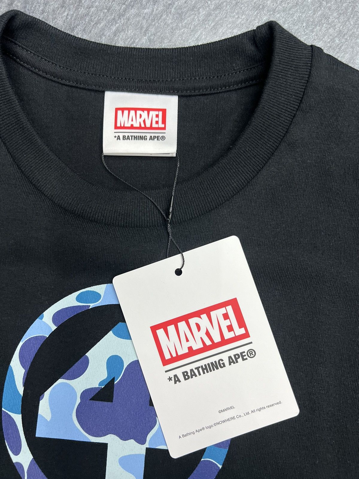 Bape × Marvel Comics Bape x Marvel Fantastic 4 Logo T-Shirt Size US L / EU 52-54 / 3 - 3 Thumbnail