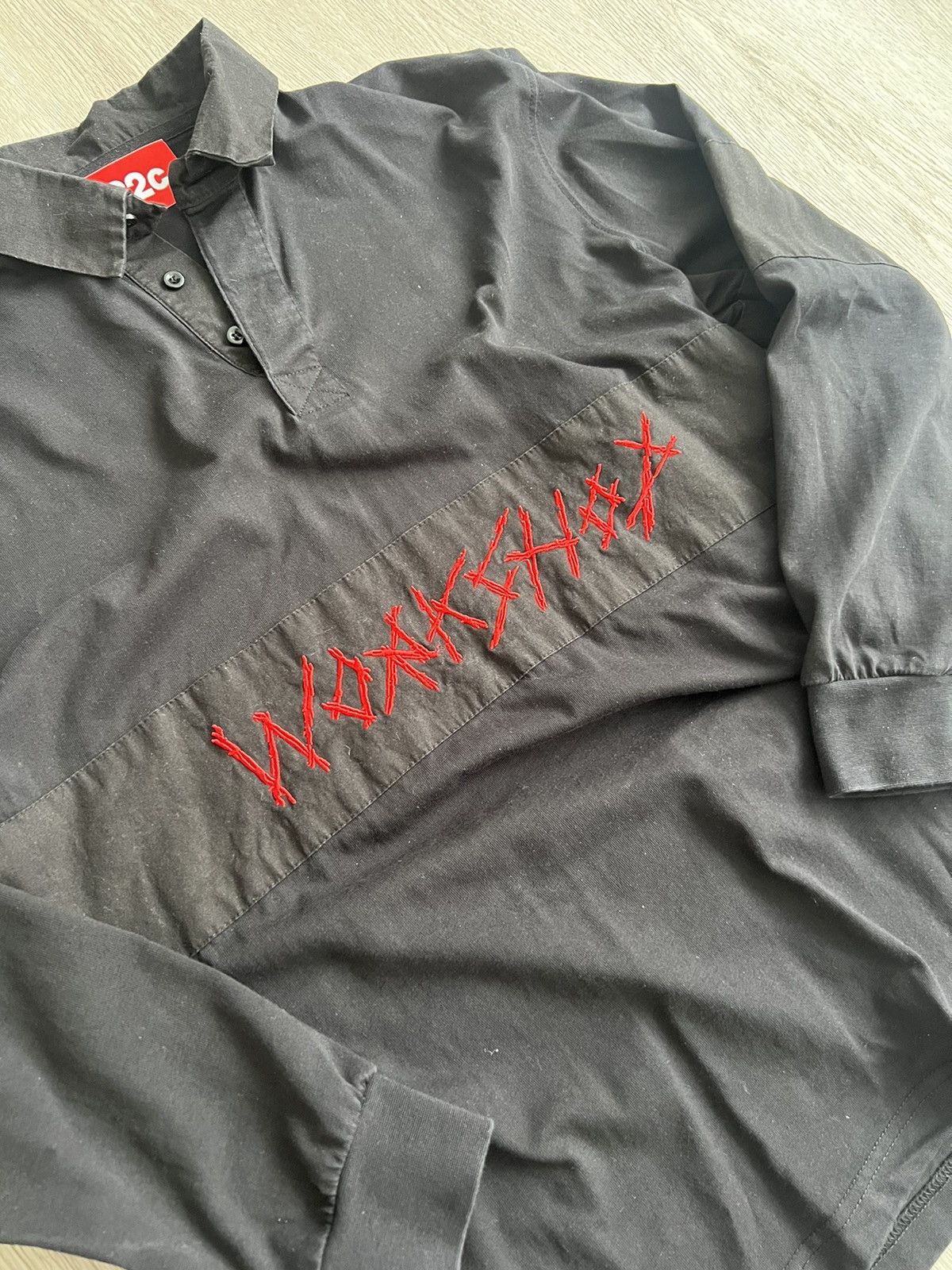032c 032c Workshop Black Longsleeve Polo Size S Size US S / EU 44-46 / 1 - 2 Thumbnail