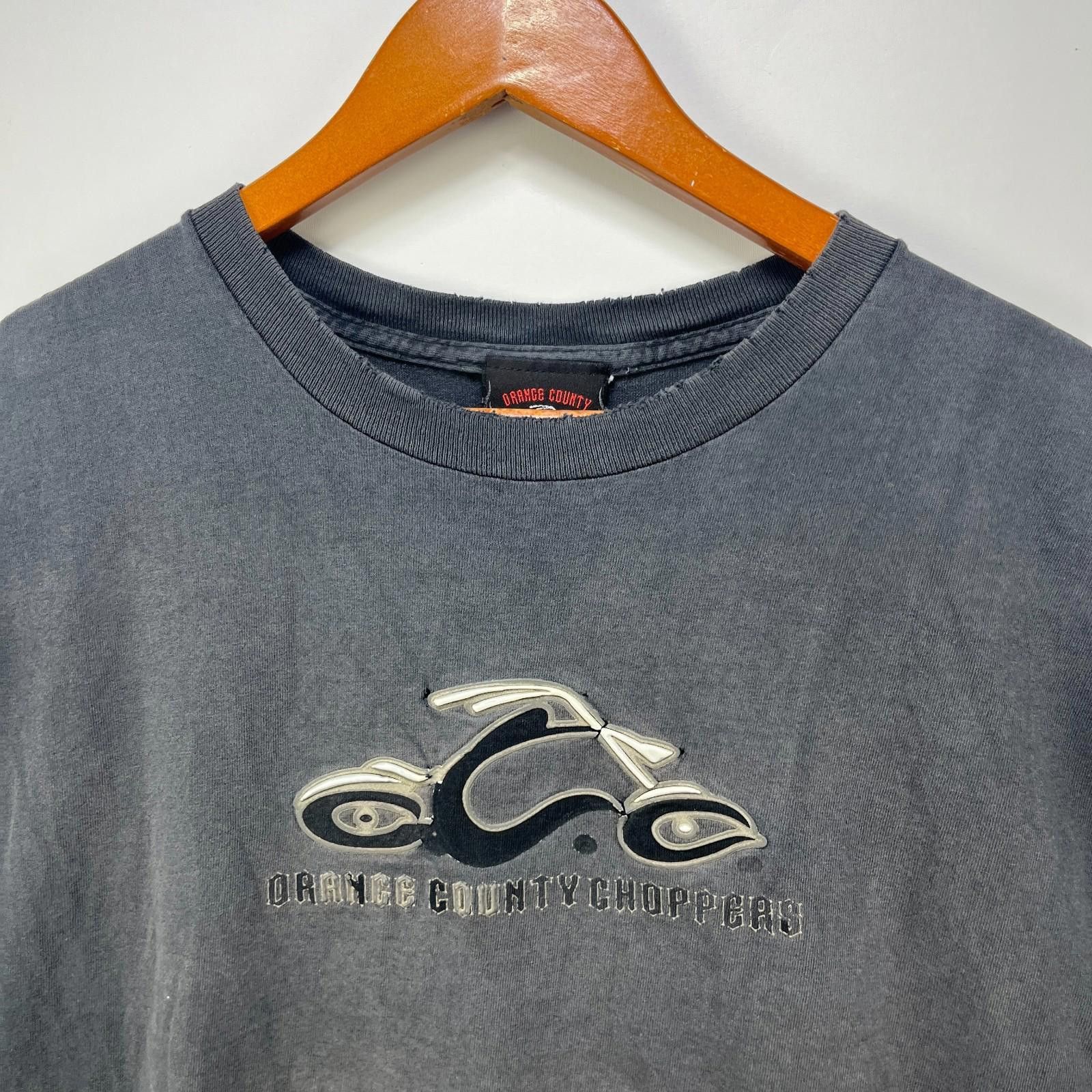 Vintage Vintage Orange County City Choppers Faded Shirt Size US XL / EU 56 / 4 - 3 Thumbnail