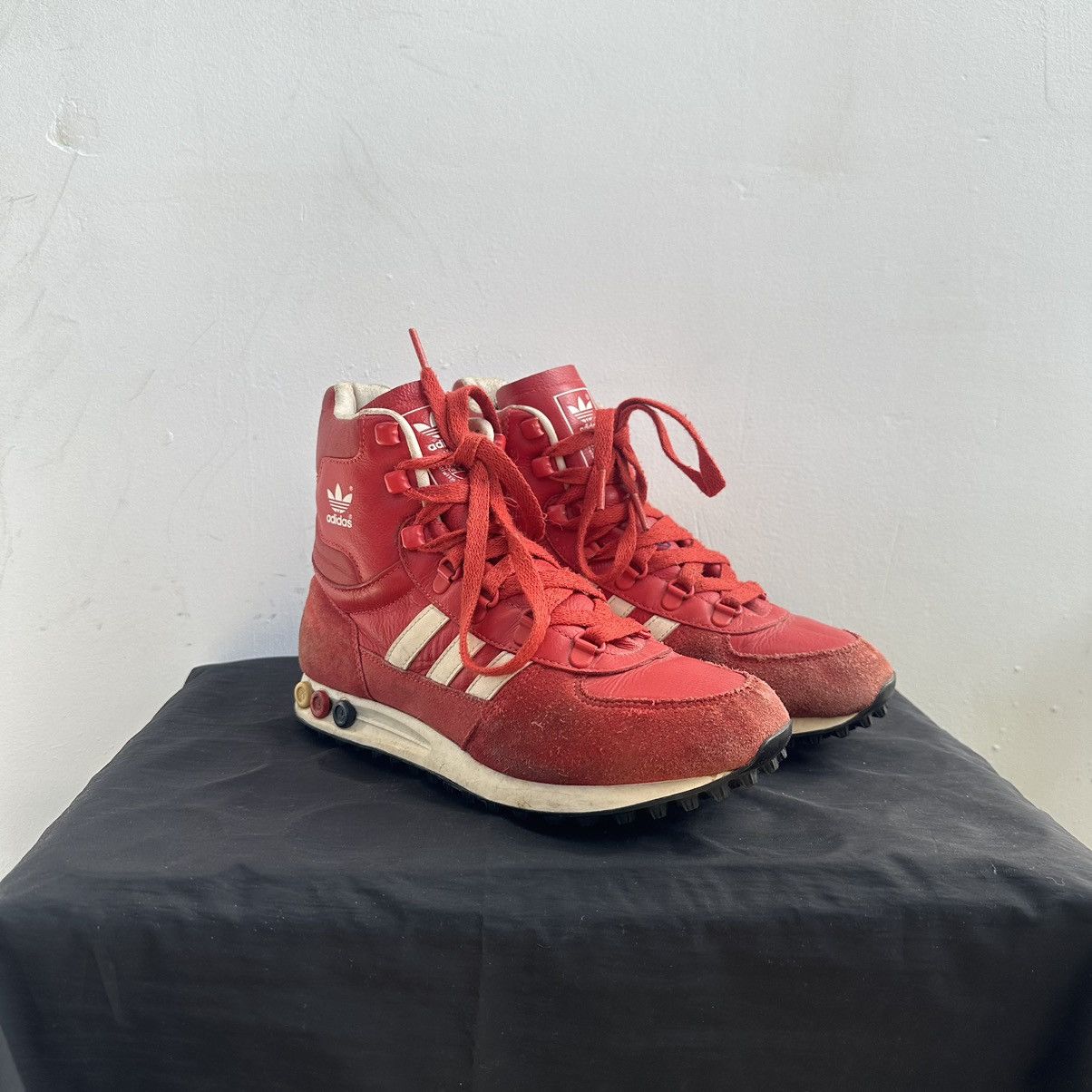 Adidas Adidas Vintage Moto Boxing High Boots Shoes Size US 7.5 / IT 37.5 - 2 Thumbnail