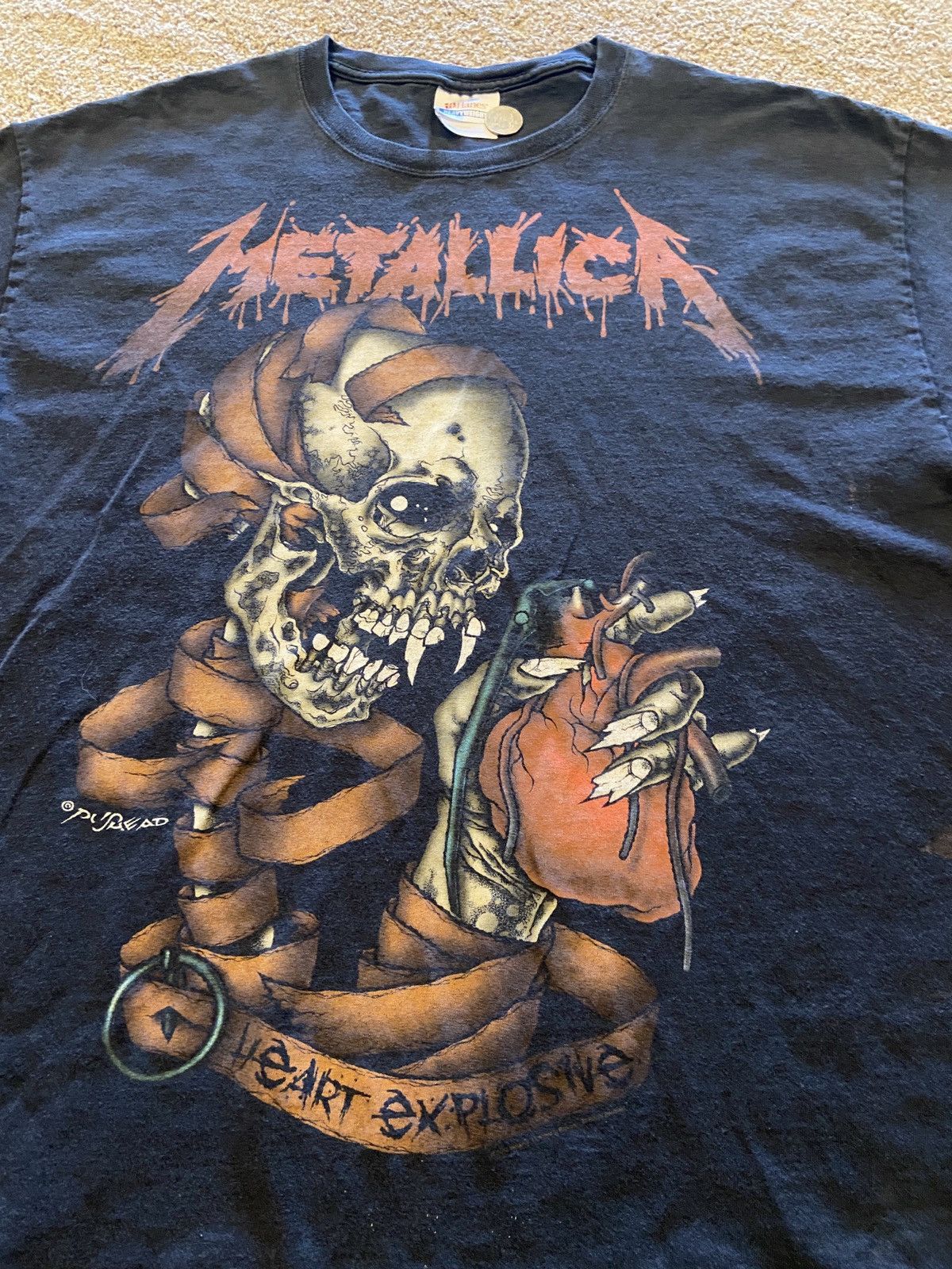 Metallica Metallica Pushead Heart Explosive Shirt Size US XL / EU 56 / 4 - 10 Thumbnail