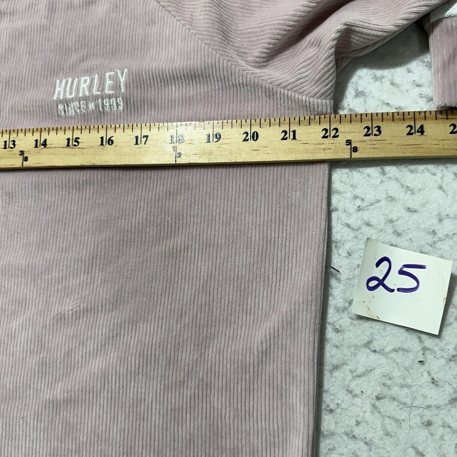 Hurley Hurley Small Velour Crewneck Sweatshirt Light Pink + White Size S / US 4 / IT 40 - 7 Thumbnail