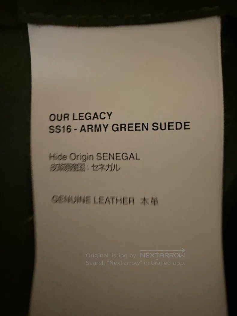 Our Legacy Our Legacy Military green suede jacket Size US M / EU 48-50 / 2 - 2 Thumbnail