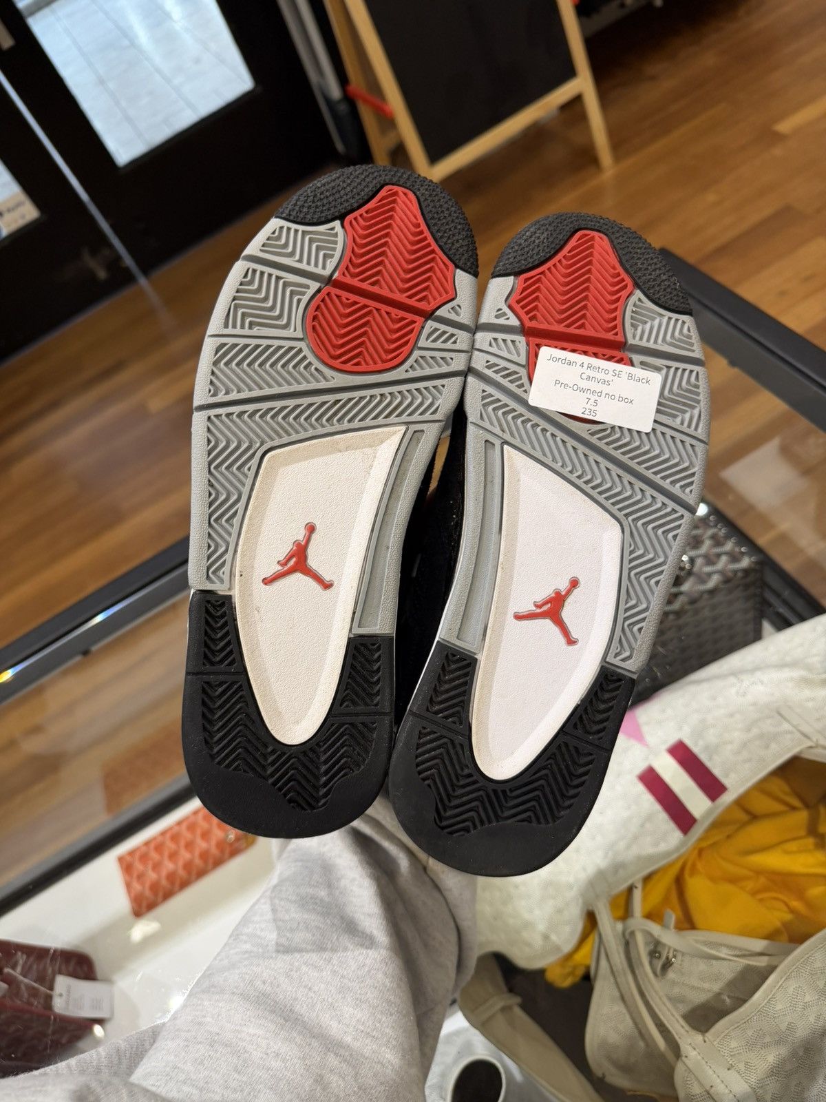 Jordan Brand Jordan 4 Retro SE ‘Black Canvas’ Size US 7.5 / EU 40-41 - 7 Thumbnail