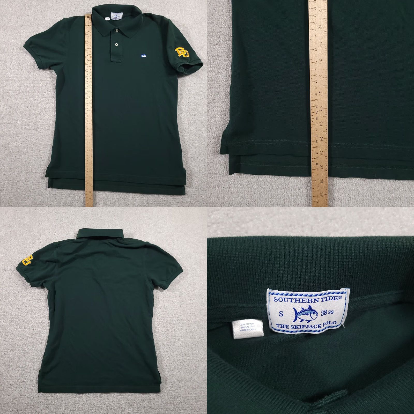 Southern Tide Southern Tide Polo Shirt Mens Small Green Skipjack Logo Embroidered BU Boston Shirt Men Small Green Skipjack Logo Embroidered BU Boston Size US S / EU 44-46 / 1 - 8 Thumbnail
