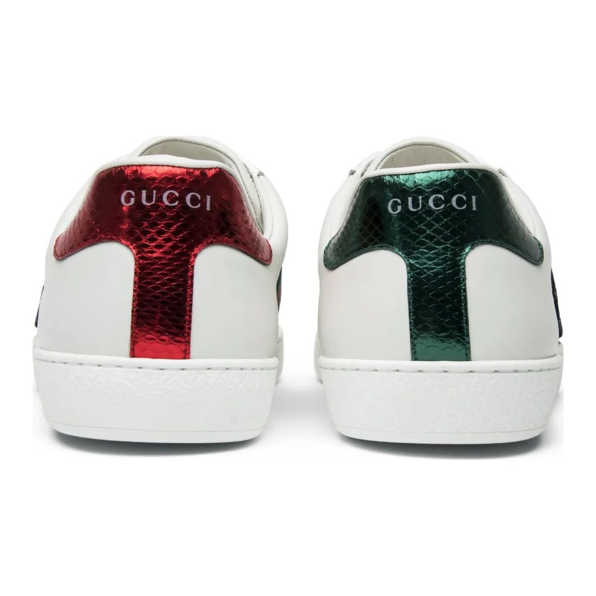 Gucci Ace Leather Snake Sneakers Size US 15 / EU 48 - 3 Thumbnail