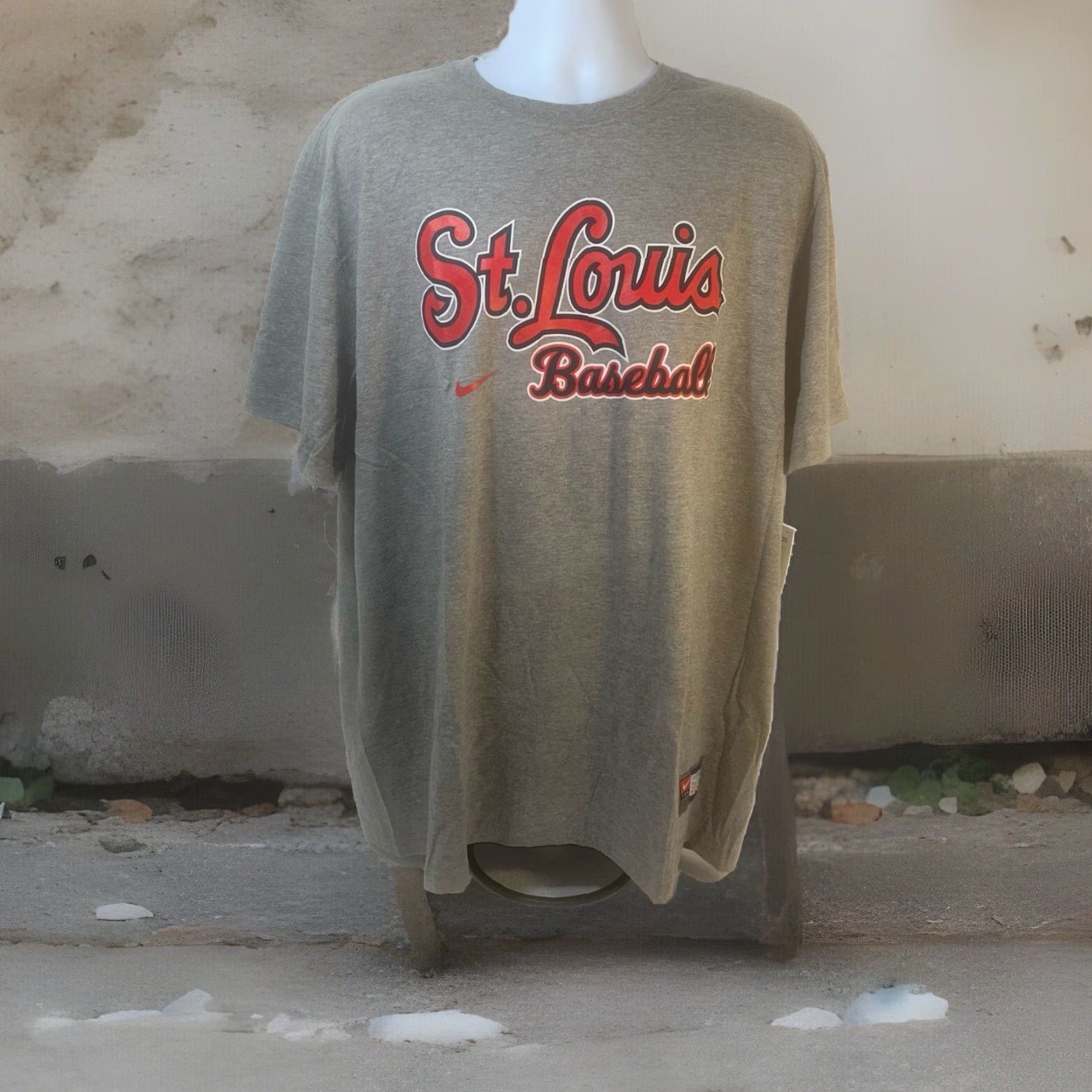 Nike VINTAGE St Louis Cardinals Baseball Nike Shirt Men 3XL Dark Heather Gray Short Sleeve Size US XXL / EU 58 / 5 - 4 Thumbnail
