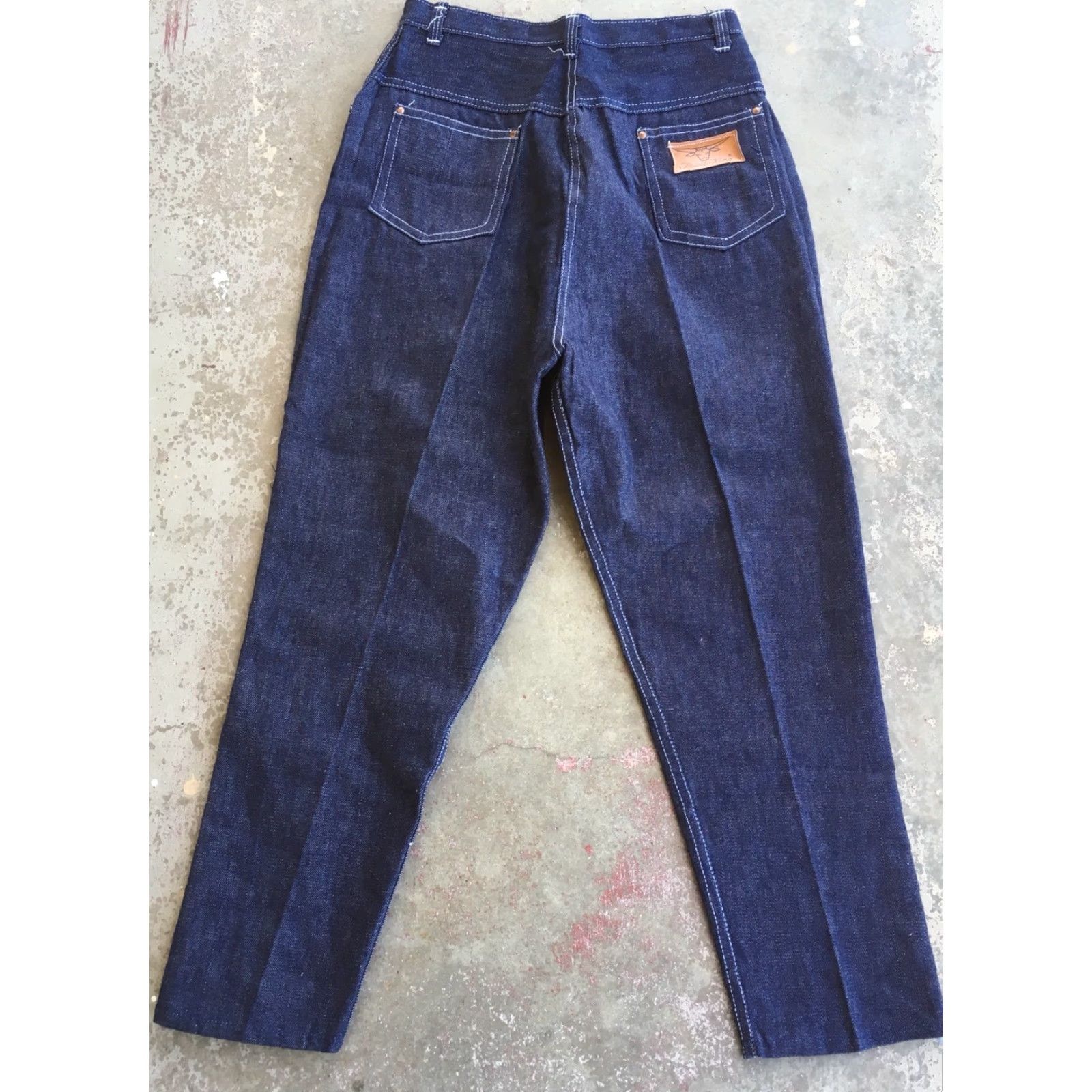 Vintage VINTAGE Trail King Jeans High Waist Size 16 28” Waist Western Rockabilly Denim Blue Casual Mens Size 38" / US 16 / IT 52 - 4 Thumbnail