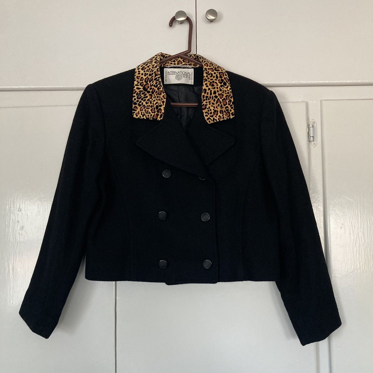 Vintage INTERNATIONAL SCENE CROPPED JACKET BLAZER VINTAGE CHEETAH Size M / US 6-8 / IT 42-44 - 2 Thumbnail