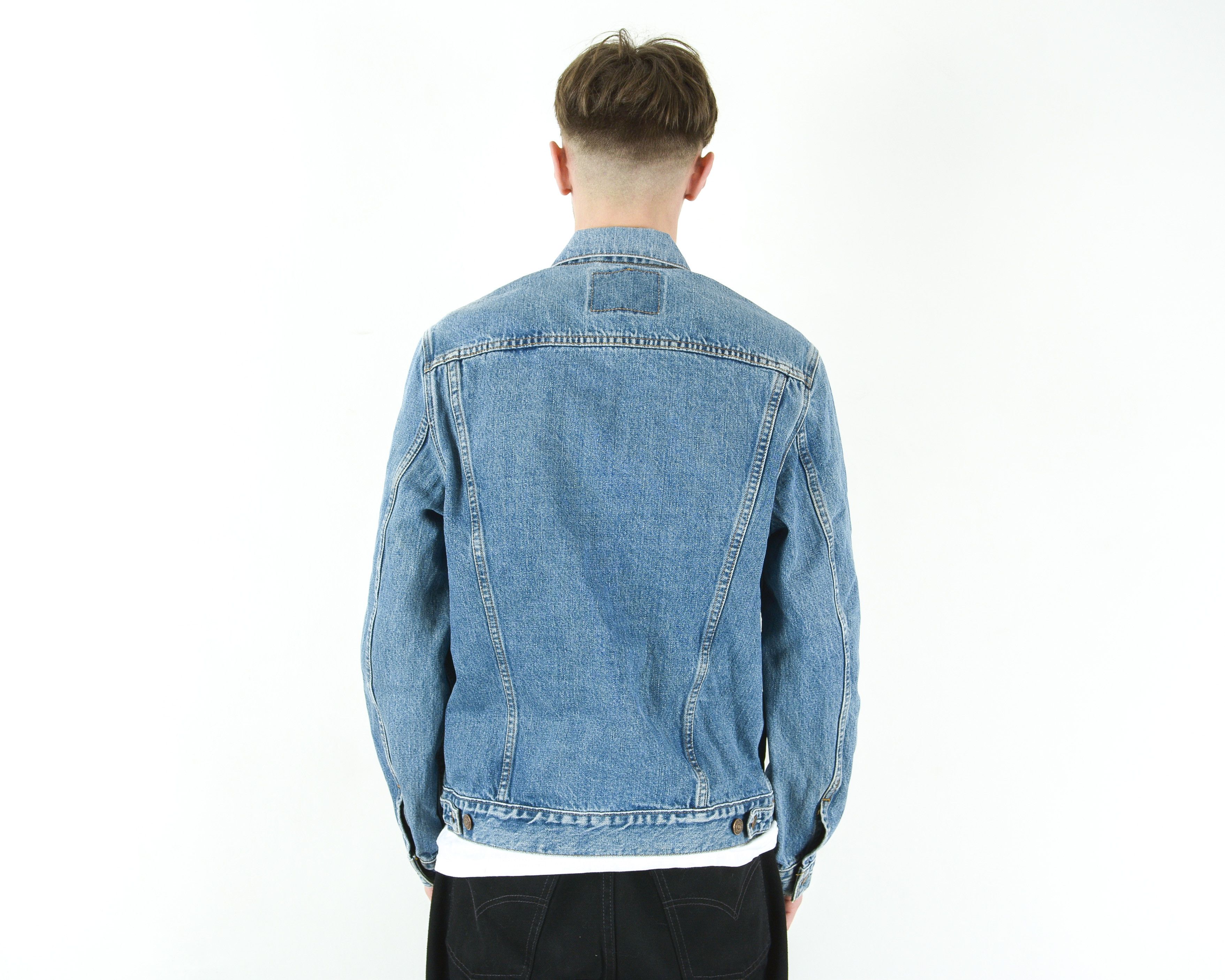 Levi's Denim Jacket Jean Trucker Retro Cowboy coat western Size US M / EU 48-50 / 2 - 4 Thumbnail