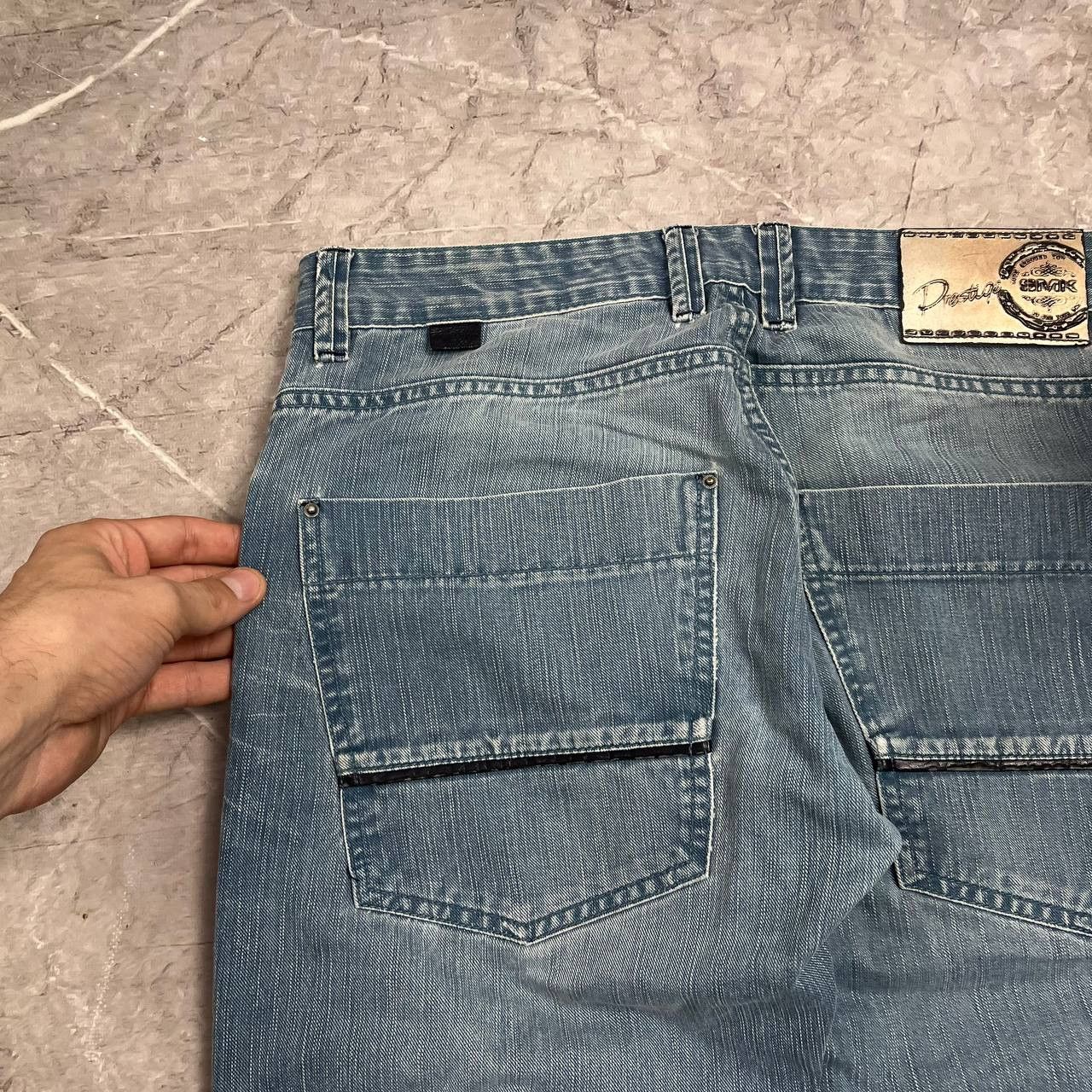 Japanese Brand Jeans Dirty Pants Faded Crash Denim Thrashed Y2K Distressed Size US 33 - 9 Thumbnail