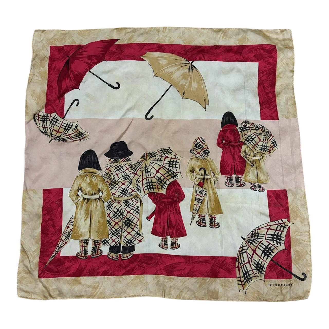Burberry Burberry Silk Scarf Iconic Check Pattern Neckerchief Size ONE SIZE - 1 Thumbnail